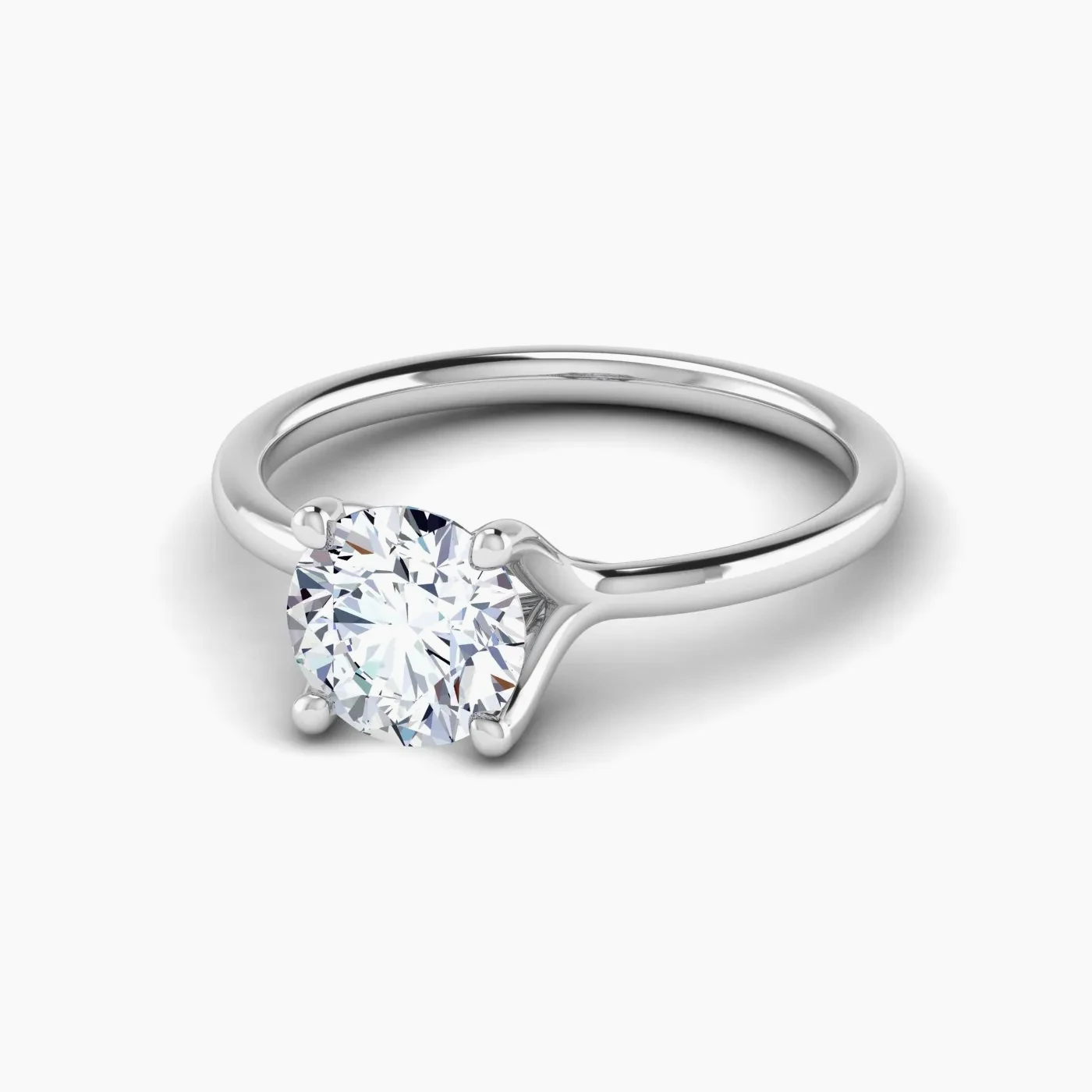 Spica Anello di Fidanzamento Solitario Sospeso con Diamante 2