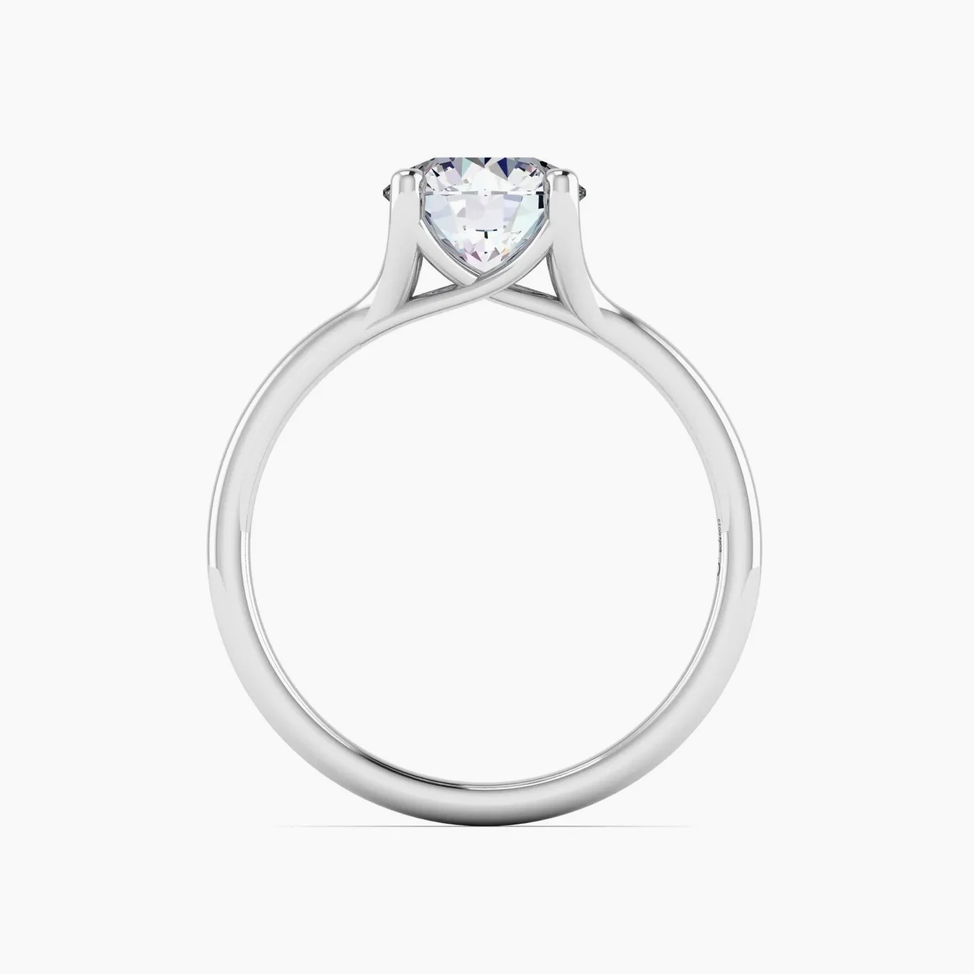 Spica Anello di Fidanzamento Solitario Sospeso con Diamante 6
