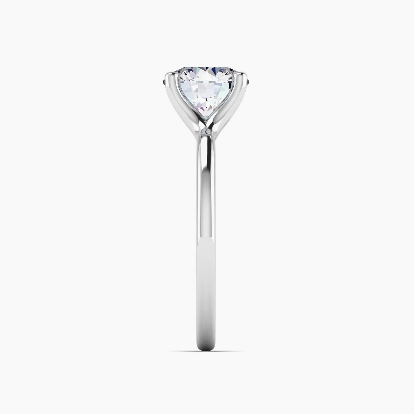 Spica Anello di Fidanzamento Solitario Sospeso con Diamante 7