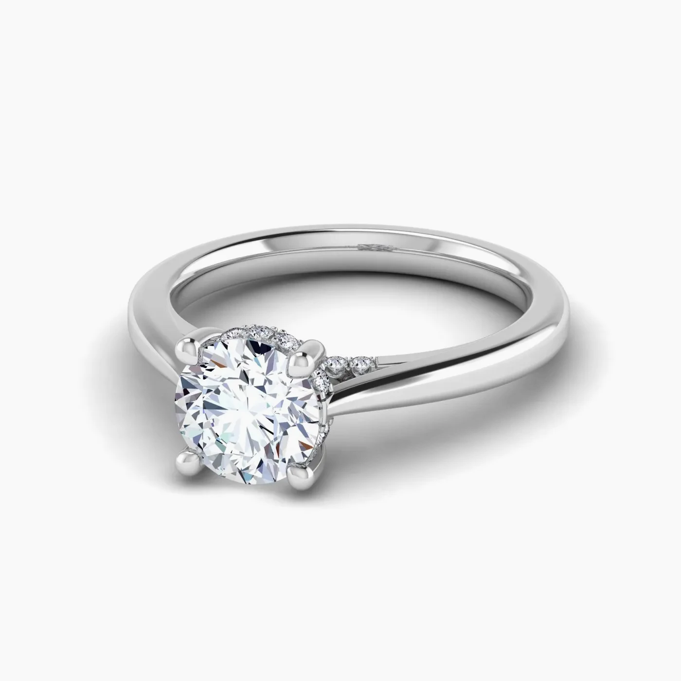 Leo Anello di fidanzamento Hidden Halo Straordinario con Diamanti Lab Grown 2