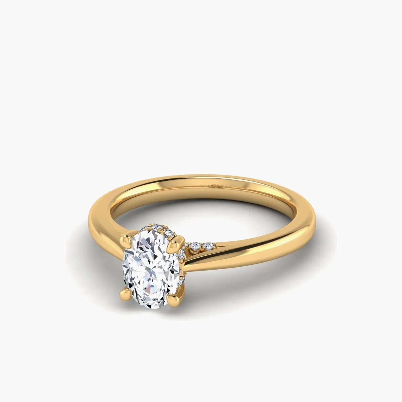 Leo Anello di fidanzamento Hidden Halo Straordinario con Diamanti Lab Grown