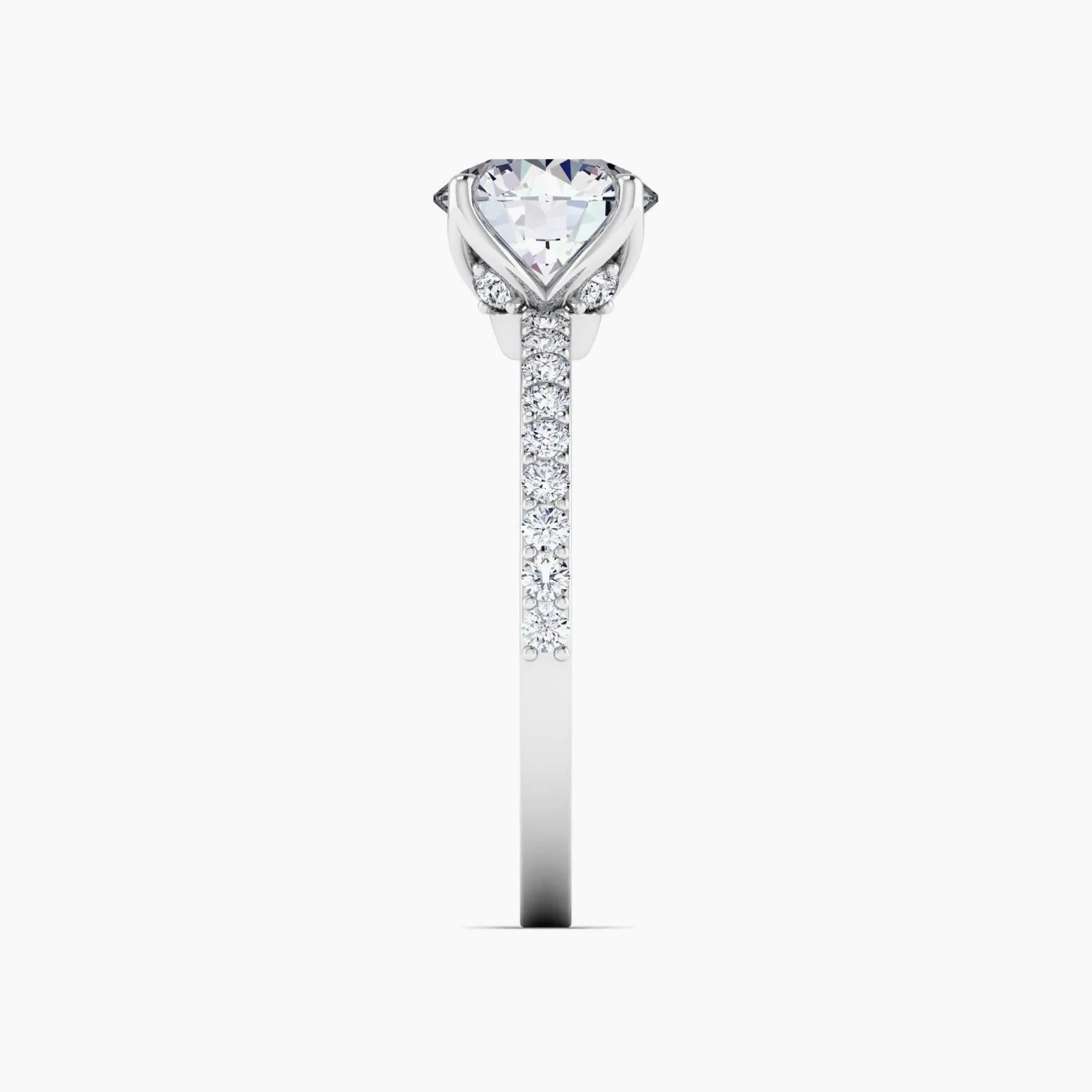 Cassiopea Anello di Fidanzamento Hidden Halo con Diamanti Lab Grown 7