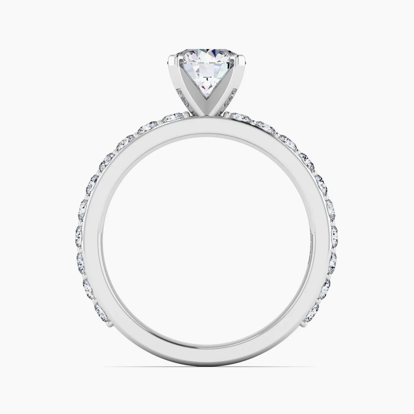 Lyra Pavè with 1,02 ct Round Certified Lab Grown Diamond 6