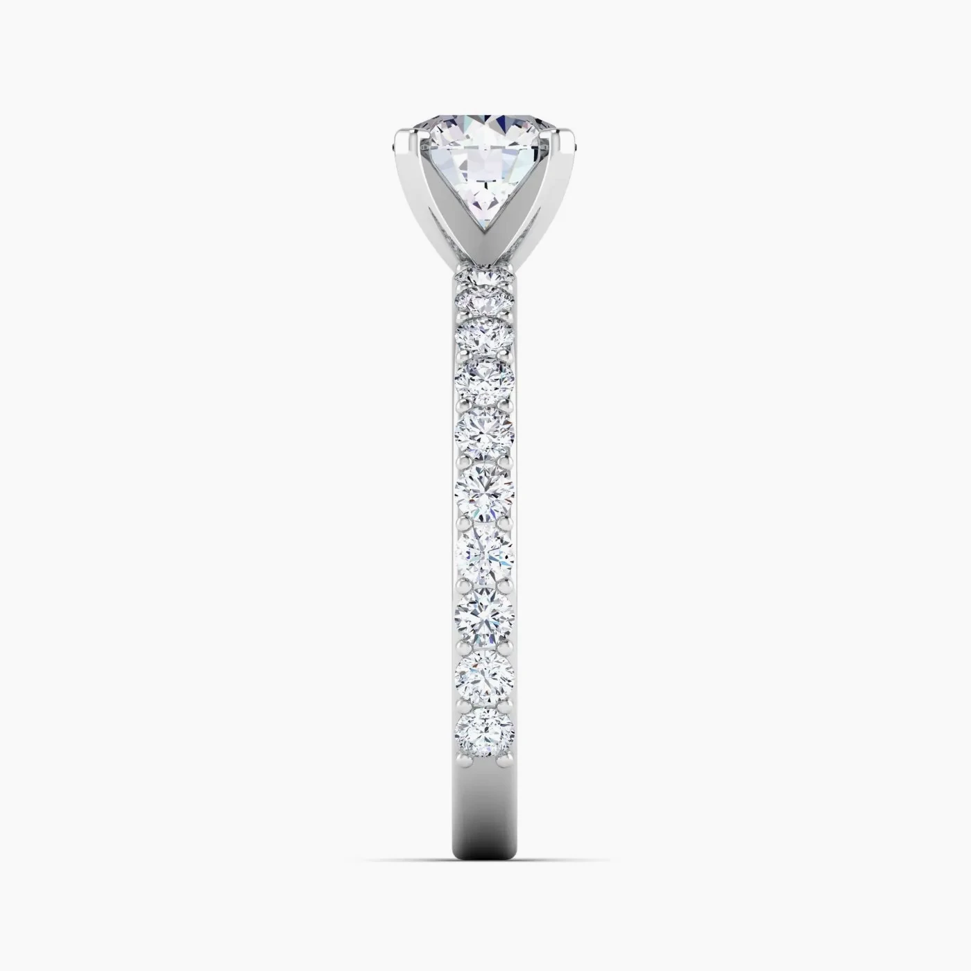 Lyra Pavè with 1,02 ct Round Certified Lab Grown Diamond 7