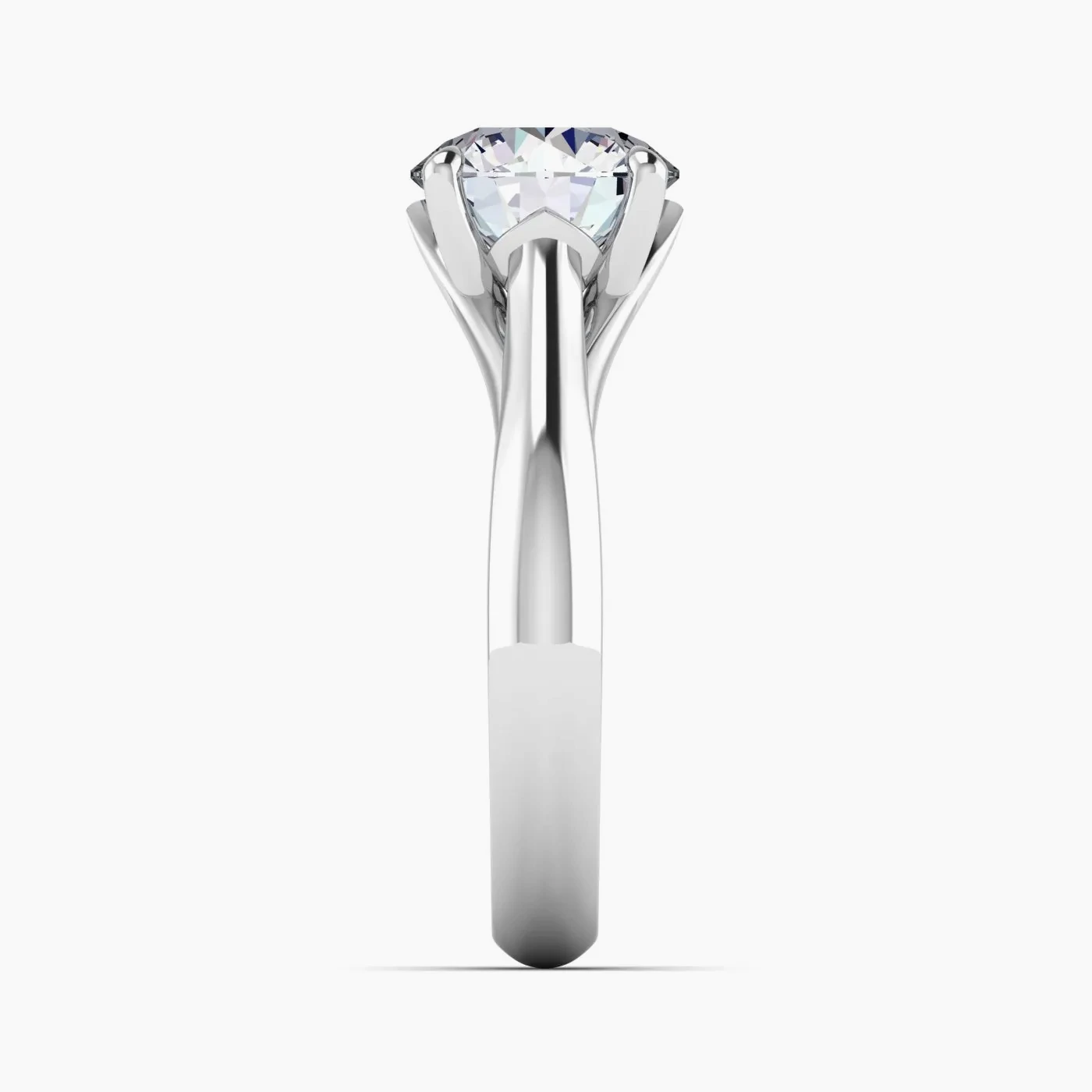 Anello di Fidanzamento Solitario Diadema con Diamante Lab Grown Rotondo da 1,51 Ct 7