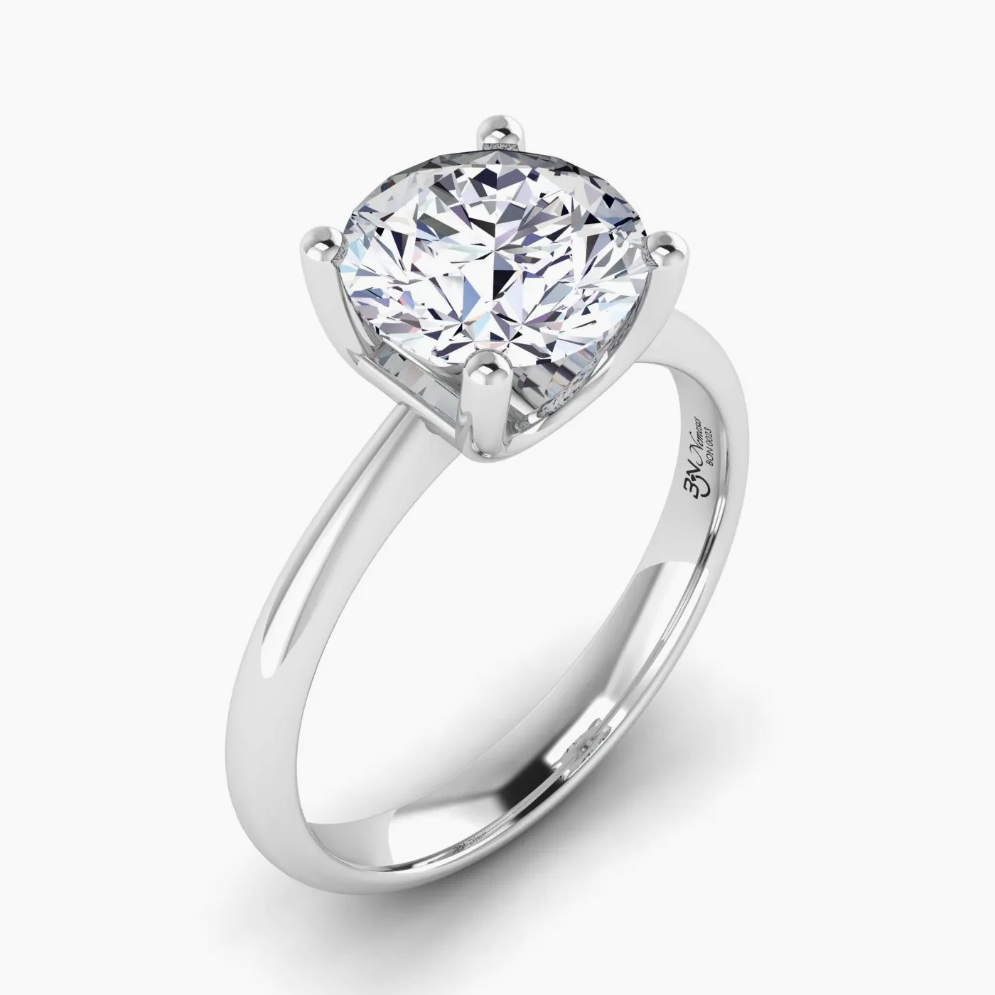 Nemesis Solitaire with 2,05 ct Round Certified Lab Grown Diamond 3