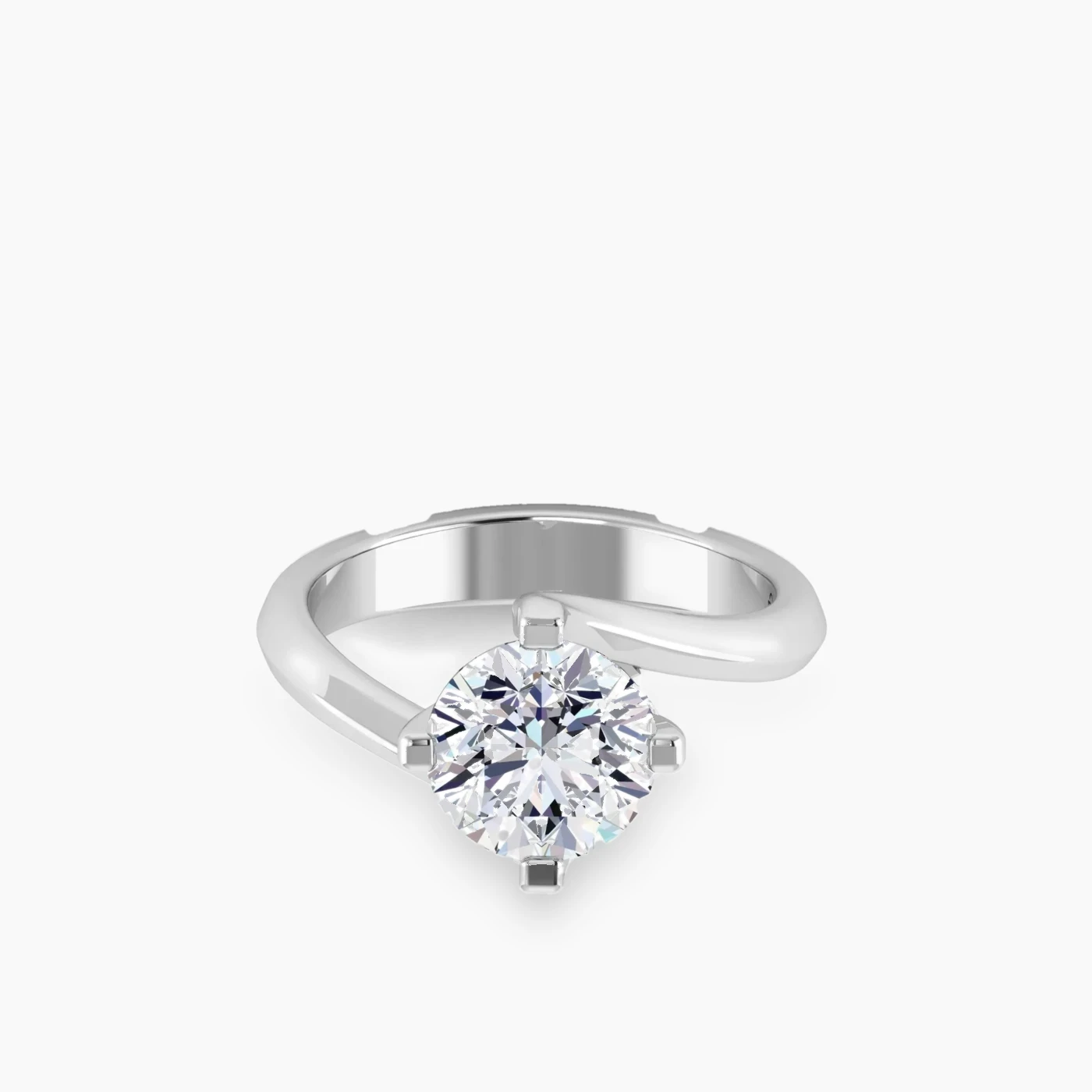 Sole Solitaire with 2.21 ct Round Certified Lab Grown Diamond 4