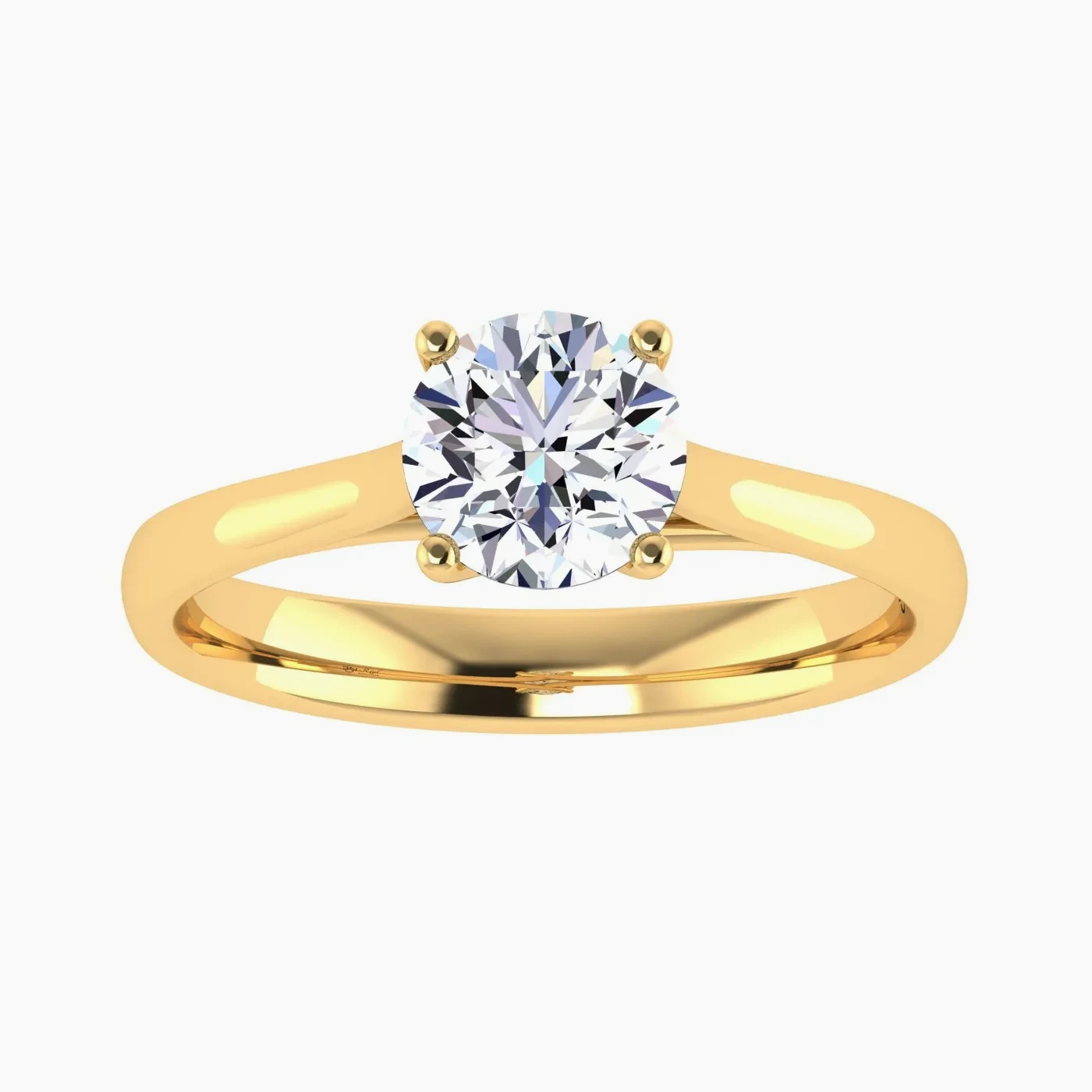Rigel Solitaire with 1.00 Ct Round Certified Lab Grown Diamond 5