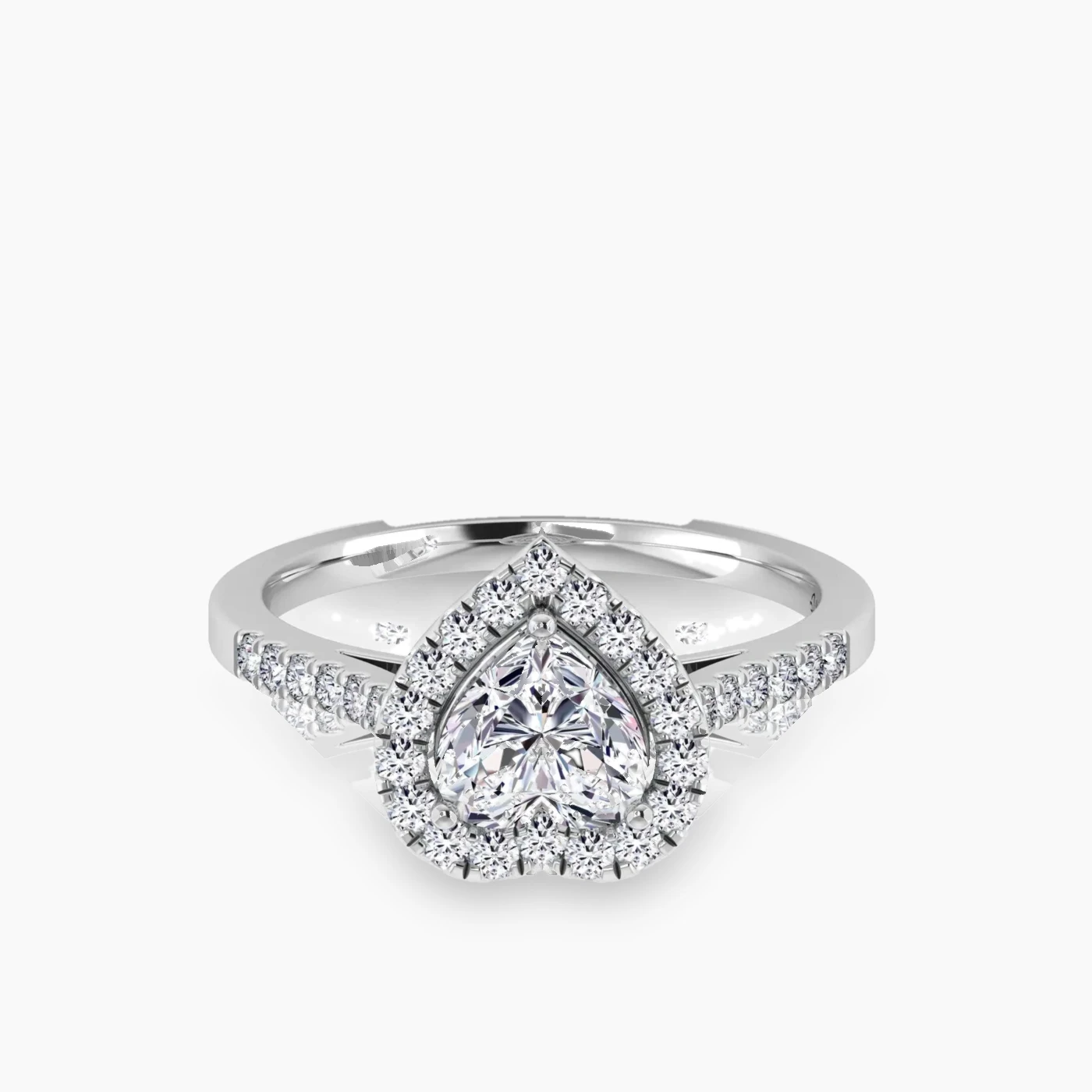 Hoag’s Halo With 1.01 ct heart Certified Lab Grown Diamond 4