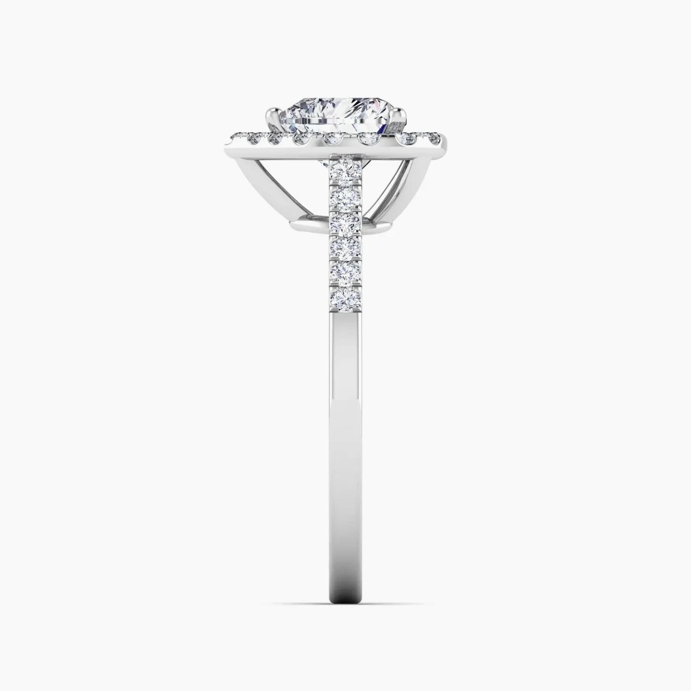 Hoag’s Halo With 1.01 ct heart Certified Lab Grown Diamond 6