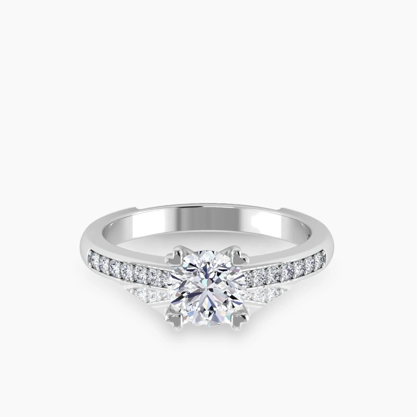 Apus Halo With 1.03 Ct Round Certified Lab Grown Diamond 6