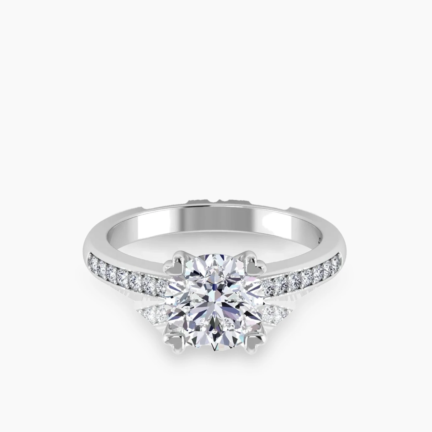 Apus Halo With 1.56 Ct Round Certified Lab Grown Diamond 5