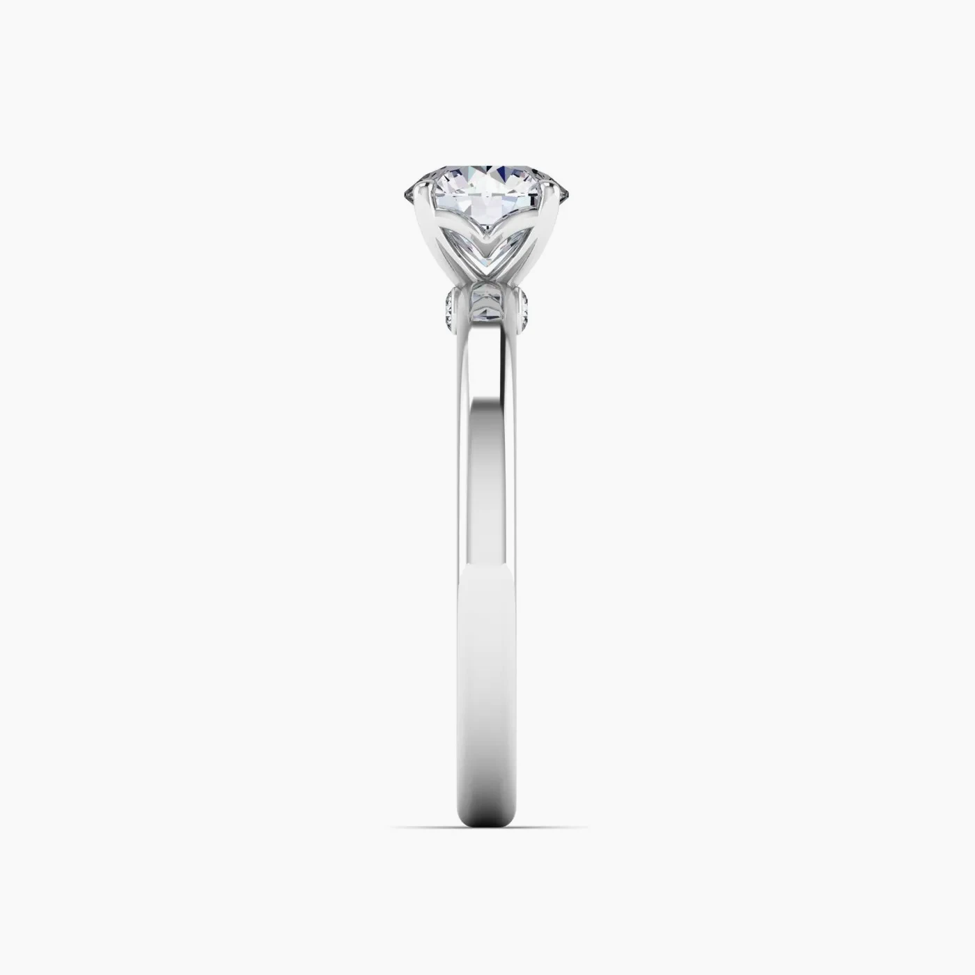 Sagitta Hidden Halo with 1.00 Ct Round Certified Lab Grown Diamond 7