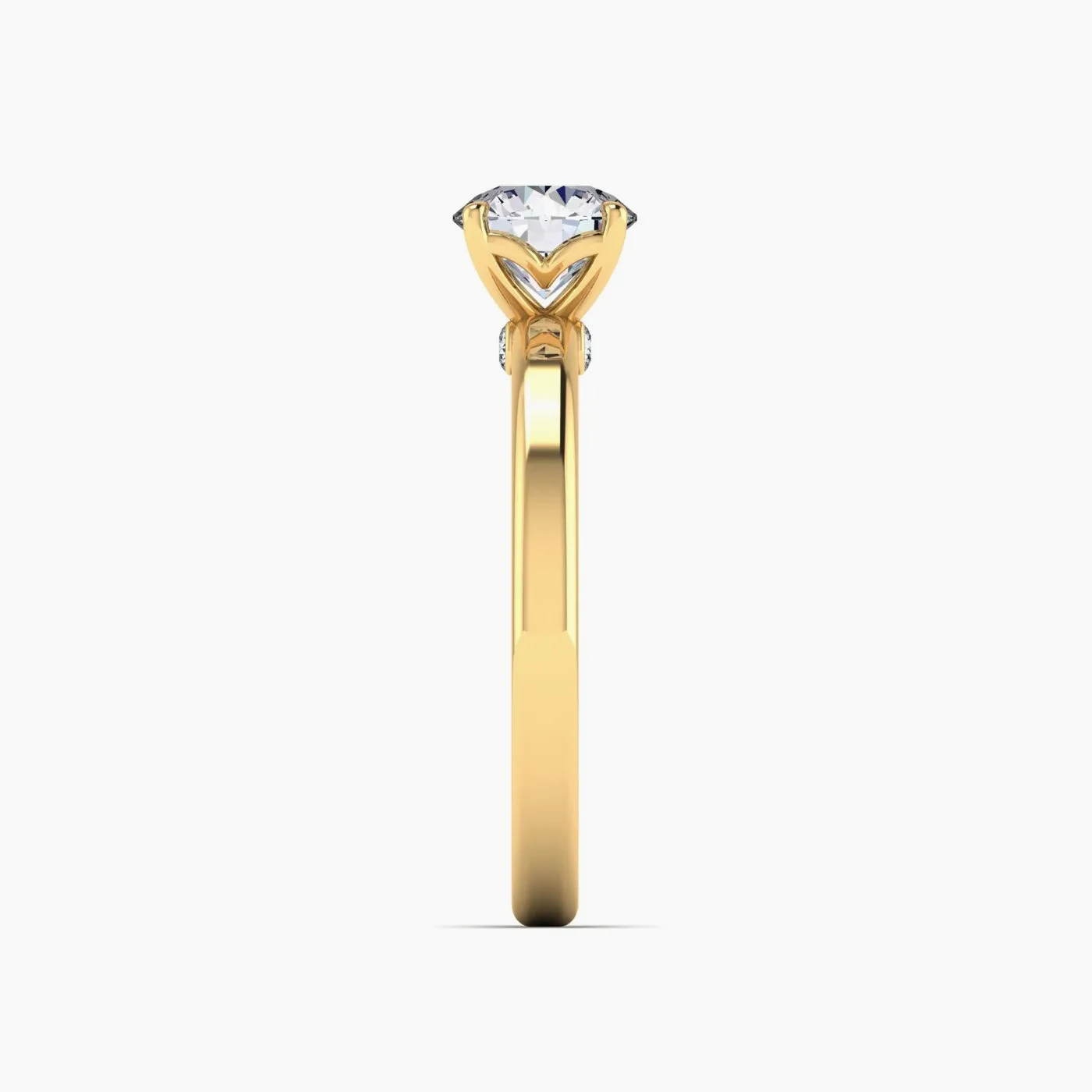 Anello di Fidanzamento Hidden Halo Sagitta con Diamante Lab Grown Rotondo da 1,03 Ct 7