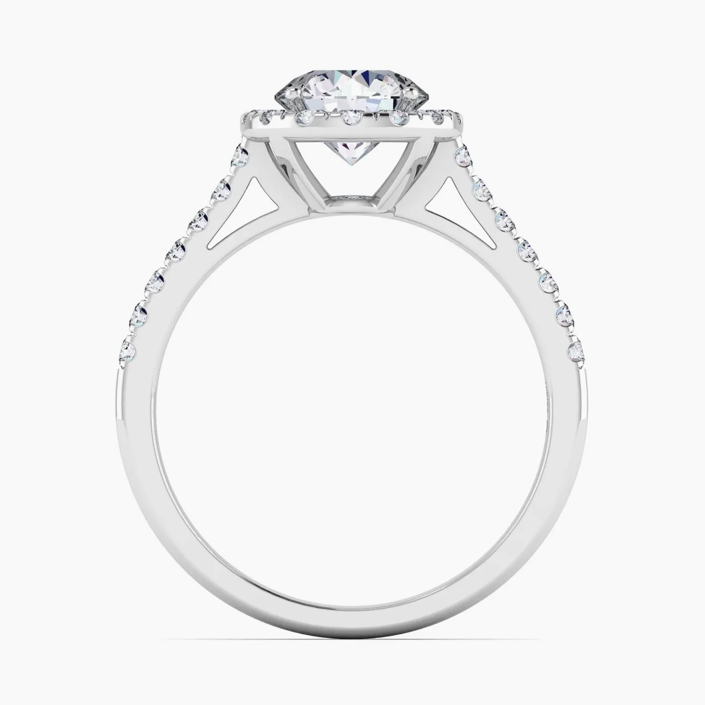 Anello di Fidanzamento Halo Hoag's con Diamante Lab Grown Rotondo da 1,06 Ct 6