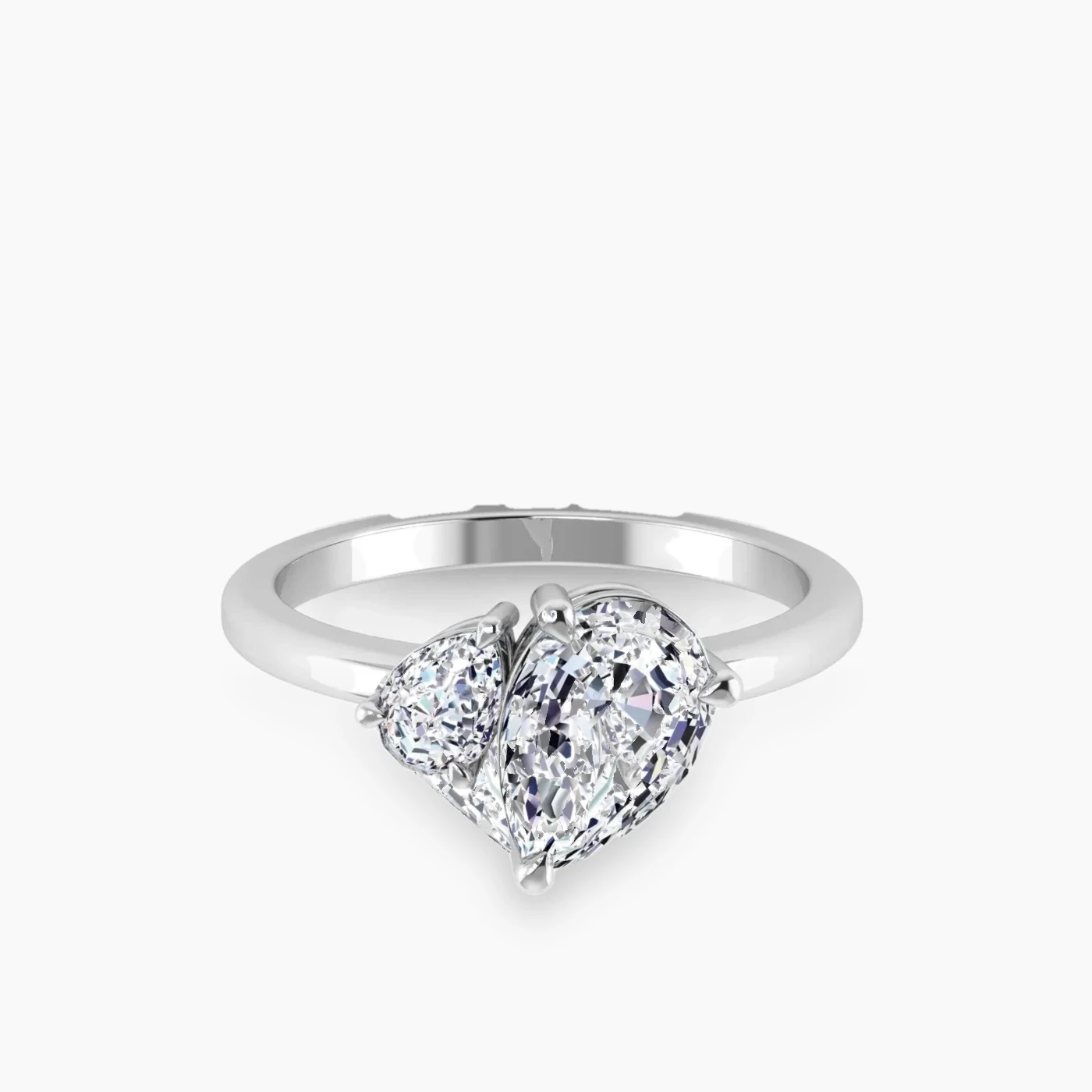 Anello di fidanzamento You&Me Albireo con diamante Lab Grown Goccia da 1.43 Ct 5