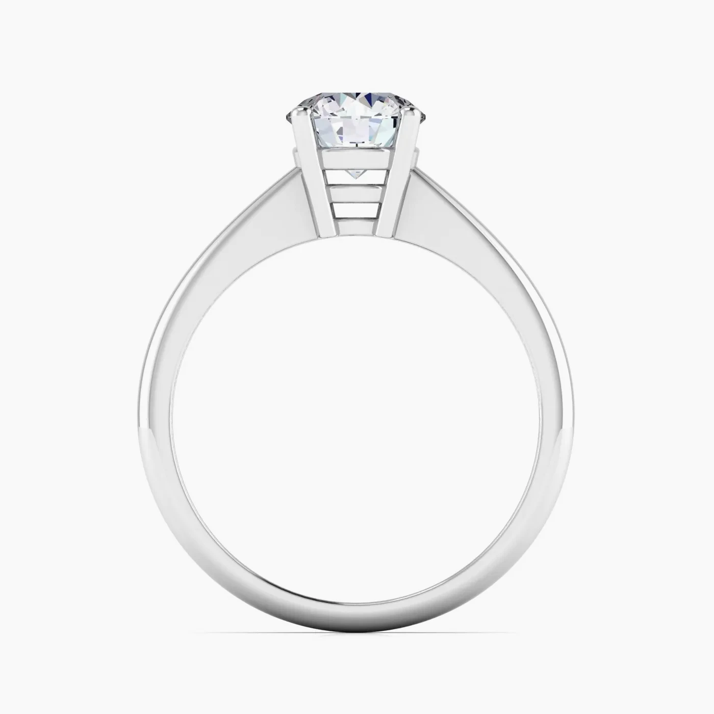 Alhena Solitaire Engagement Ring with 1,32 ct Round Certified Lab Diamond 6