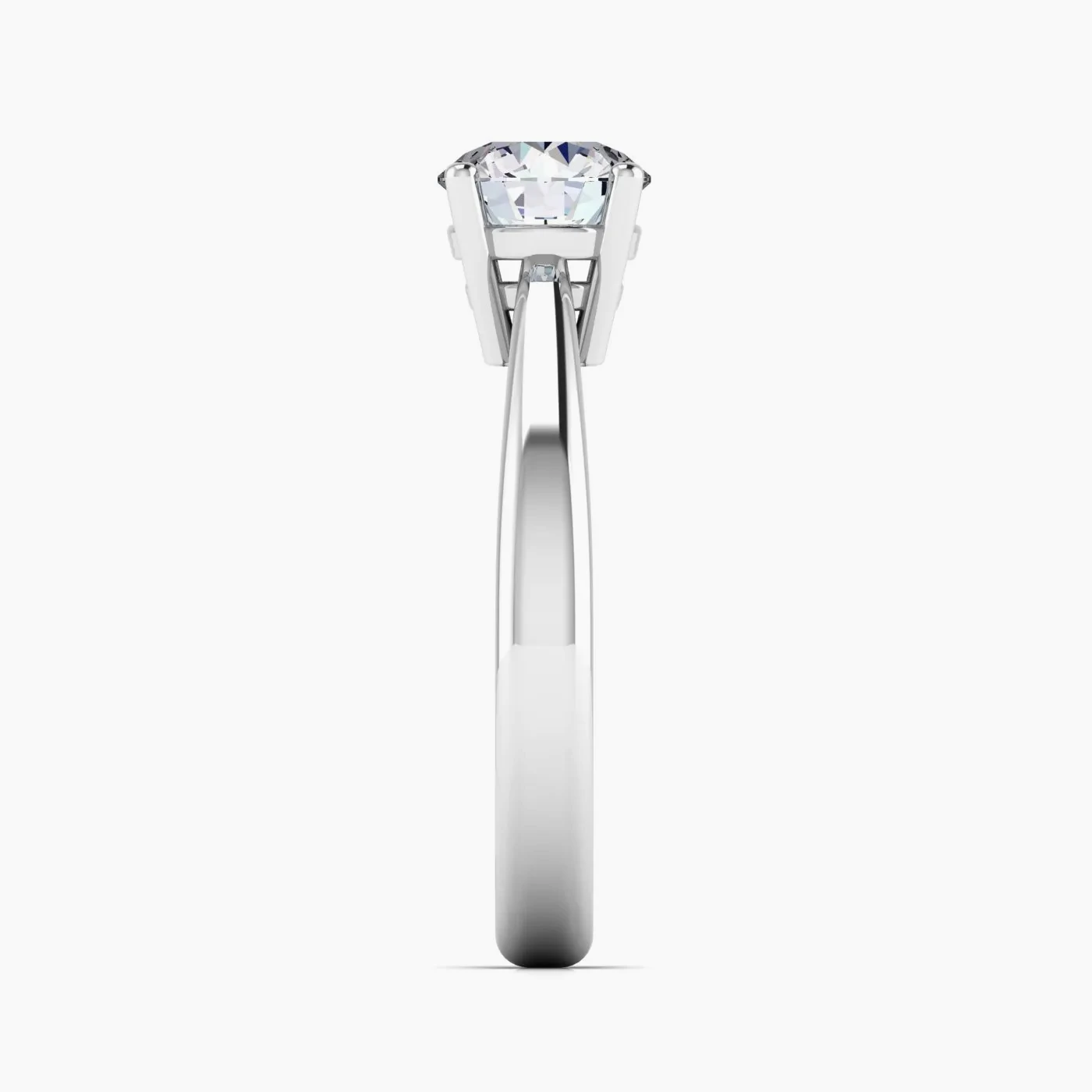 Alhena Solitaire Engagement Ring with 1,32 ct Round Certified Lab Diamond 7