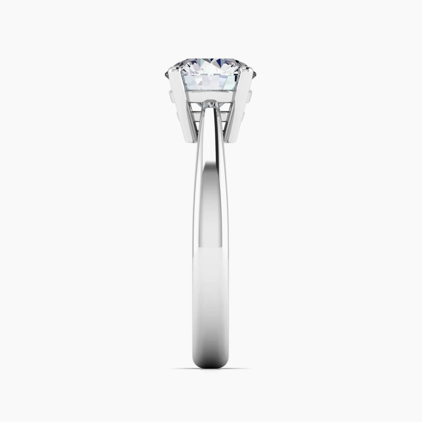 Alhena Anello di Fidanzamento Solitario Incantevole con Diamante e Montatura a Cestello 7