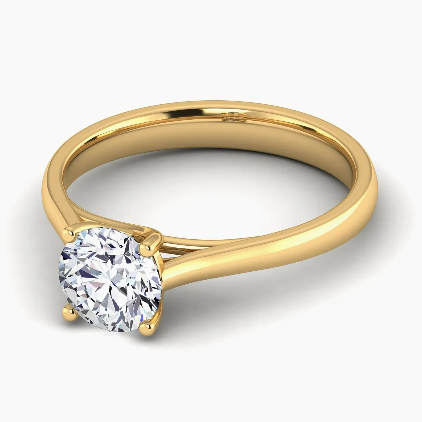 Rigel Solitaire with 1.00 Ct Round Certified Lab Grown Diamond 2