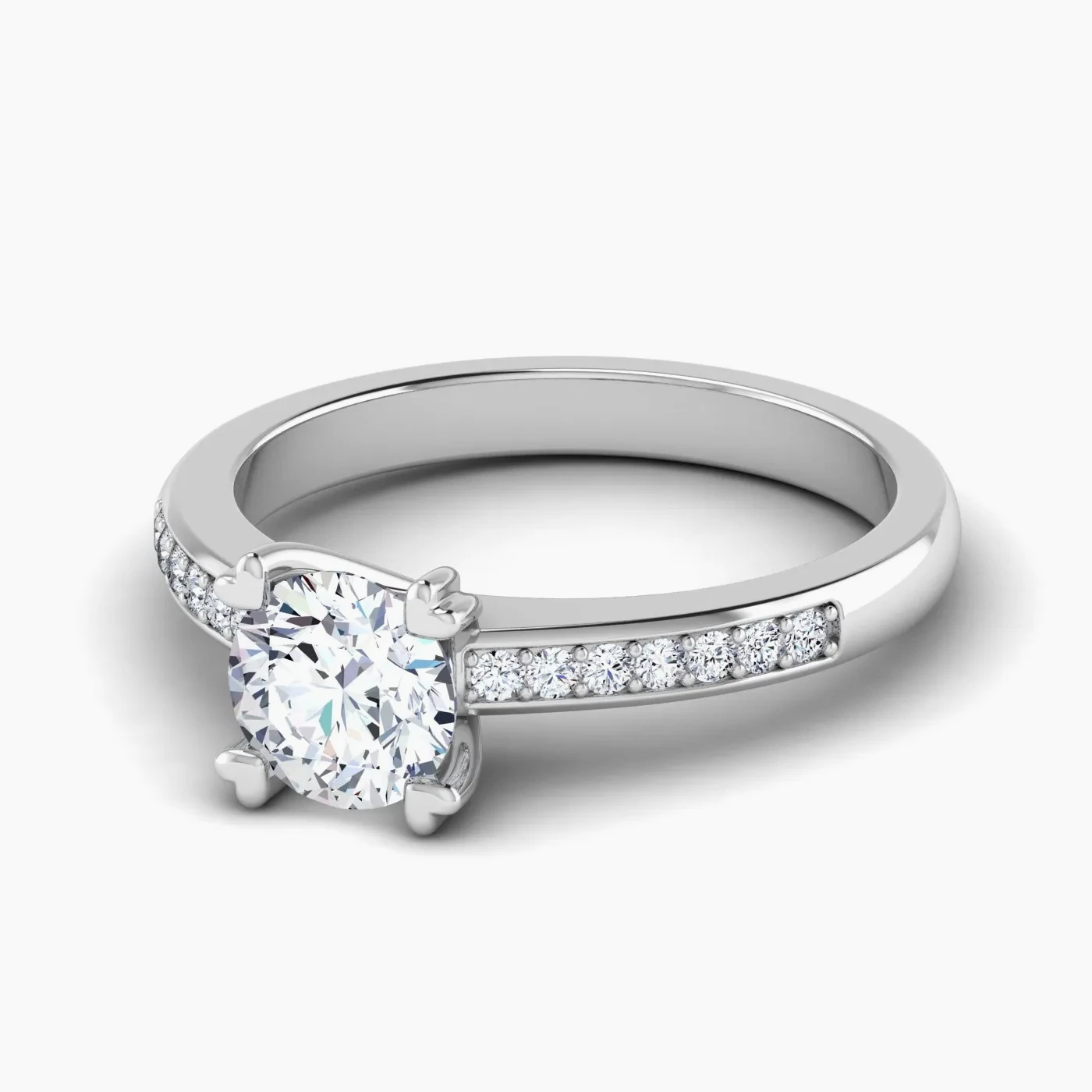 Apus Halo With 1.03 Ct Round Certified Lab Grown Diamond 2