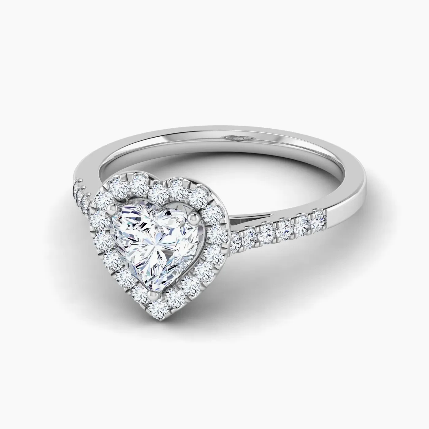 Hoag’s Halo With 1.01 ct heart Certified Lab Grown Diamond 2