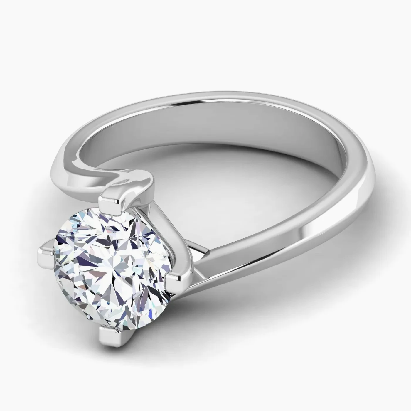 Sole Solitaire with 2.21 ct Round Certified Lab Grown Diamond 2