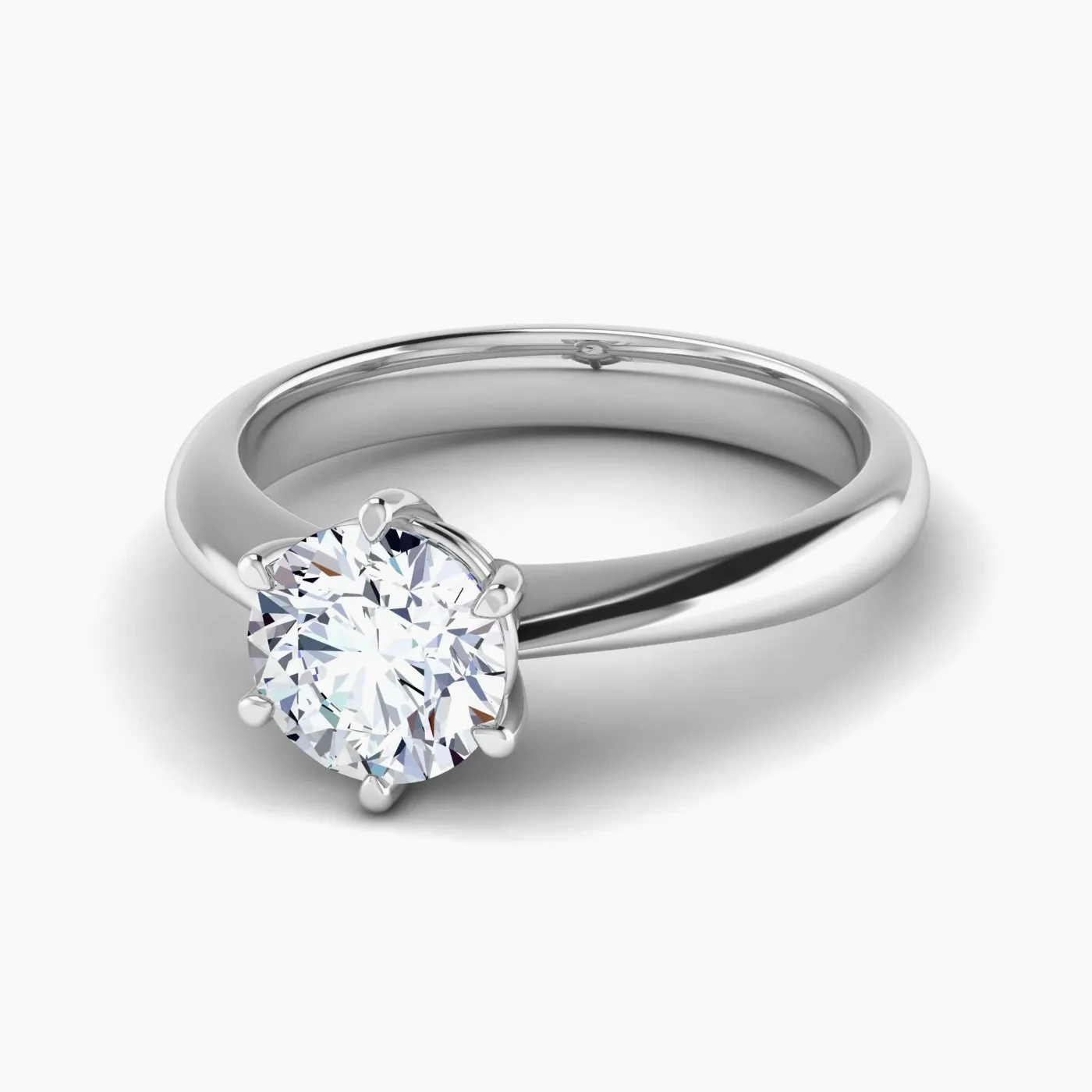 Ankaa Anello di Fidanzamento Timeless a 6 griffe con Diamante 2