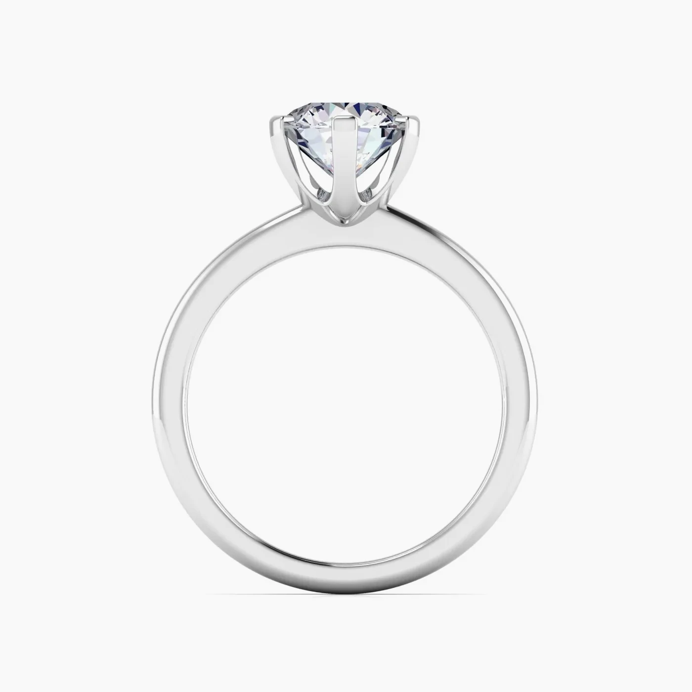 Electra Royal Six Prong Solitaire Diamond Engagement Ring 5
