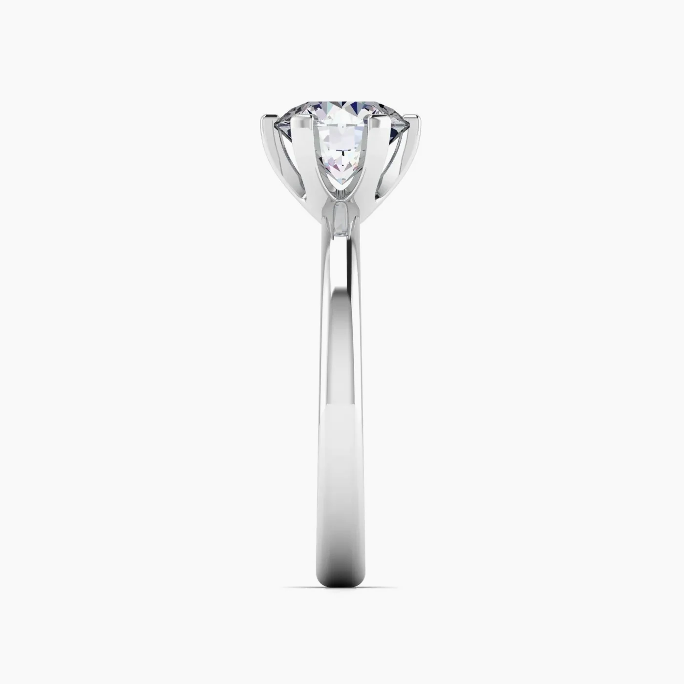 Electra Royal Six Prong Solitaire Diamond Engagement Ring 6