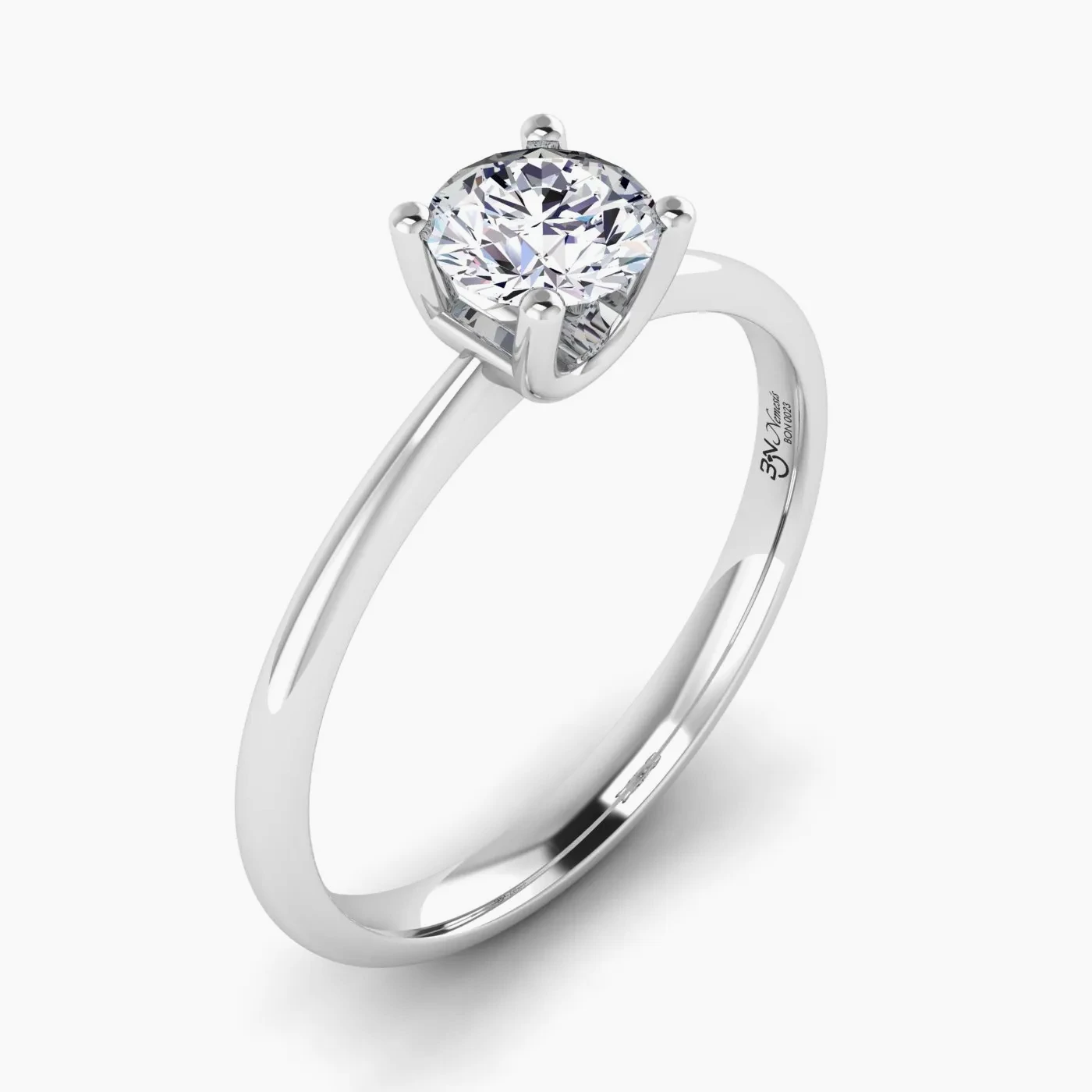 Nemesis Solitaire with 0,54 ct Round Certified Lab Grown Diamond 3