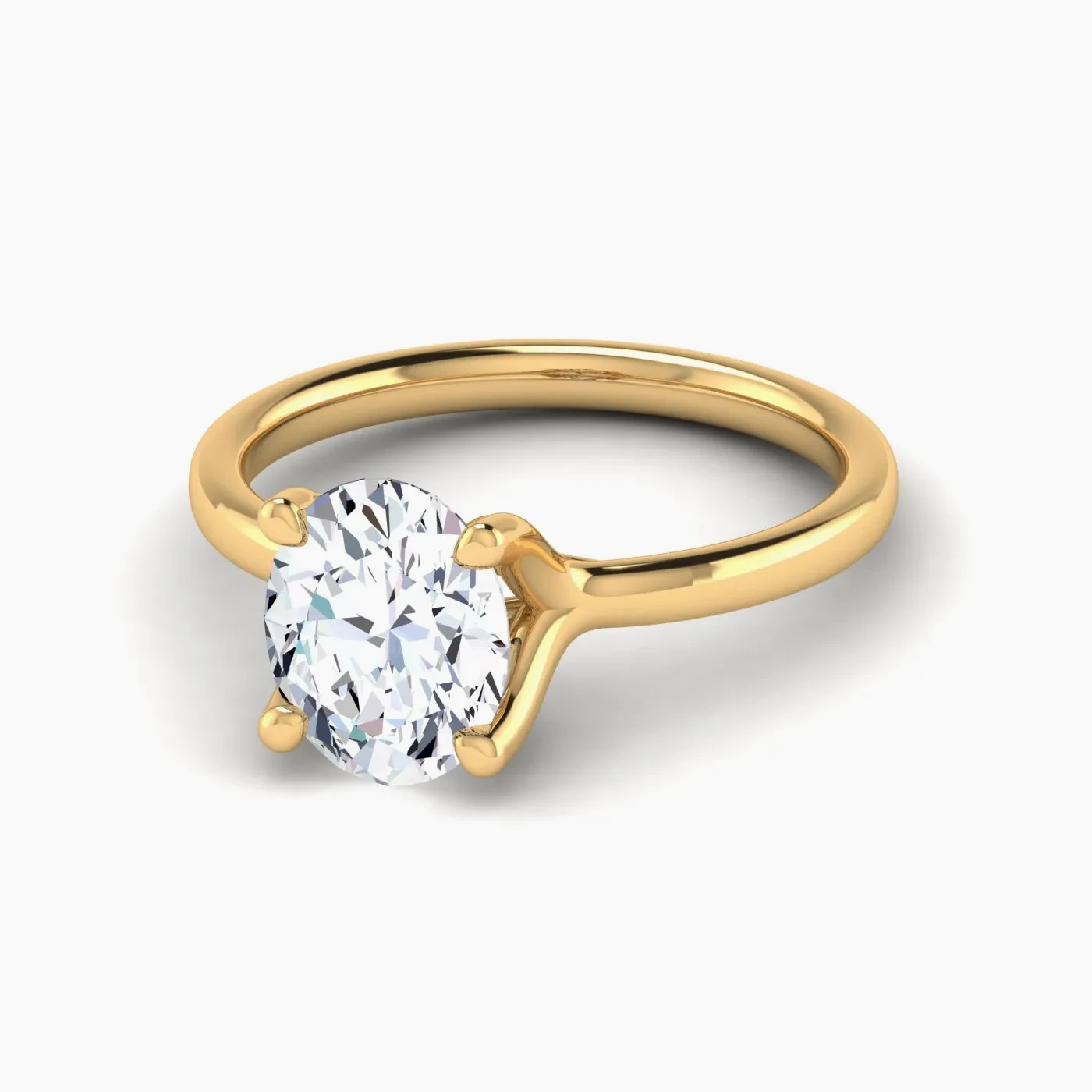 Spica Solitaire With 2.15 ct Oval Certified Lab Grown Diamond 2