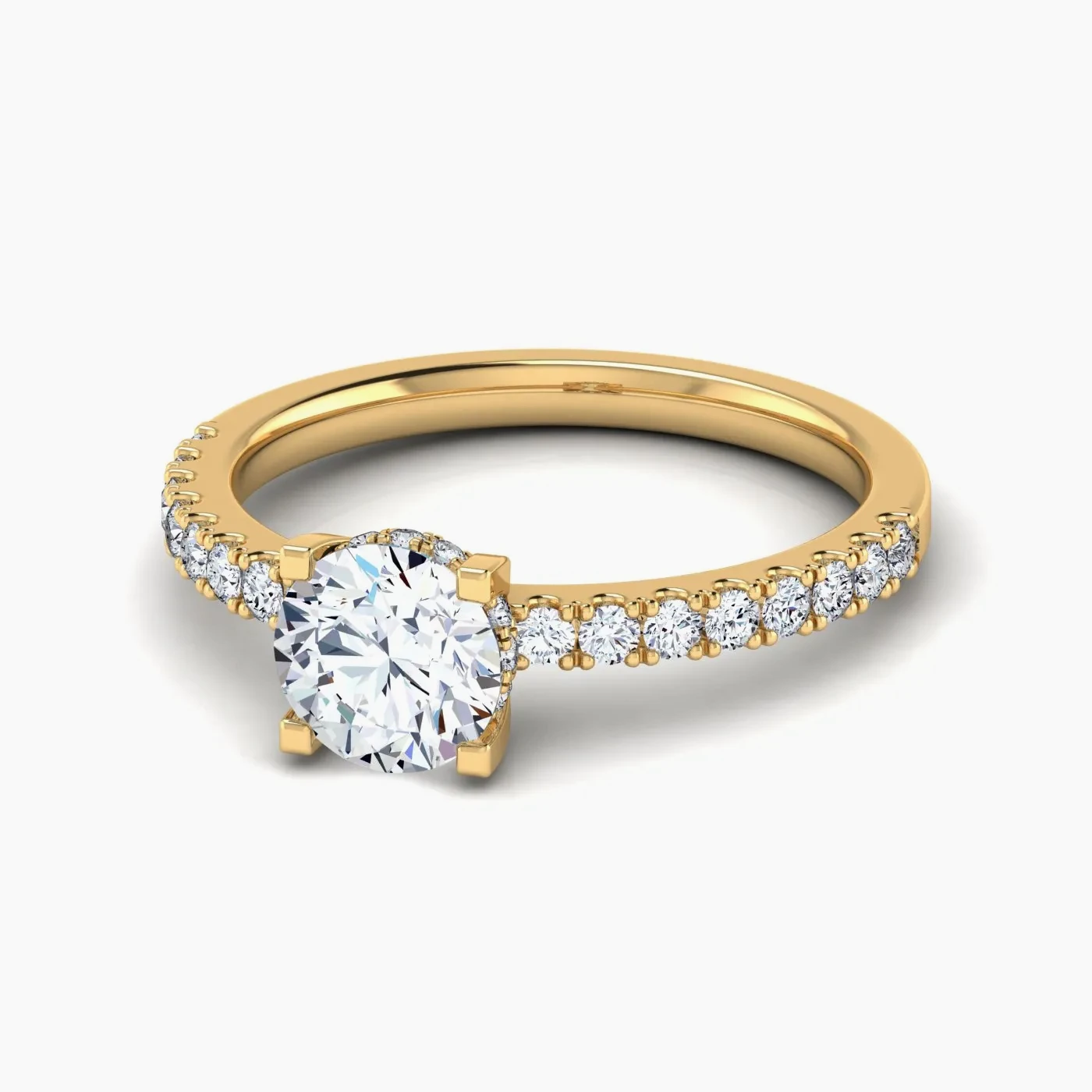 Anello di Fidanzamento Solitario Aries con Diamante Lab Grown Rotondo da 1,08 ct 2