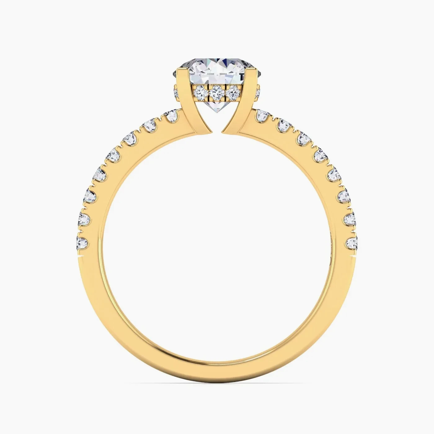 Anello di Fidanzamento Solitario Aries con Diamante Lab Grown Rotondo da 1,08 ct 6
