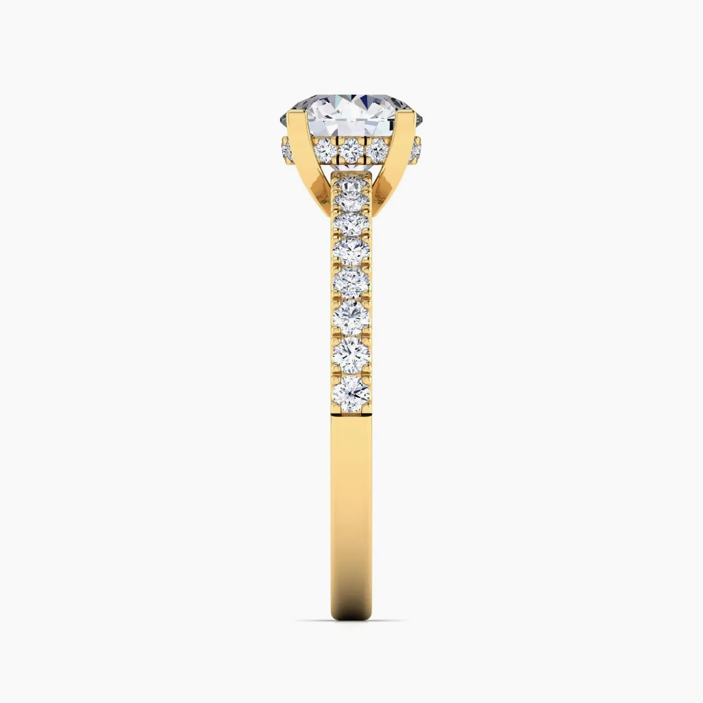 Anello di Fidanzamento Solitario Aries con Diamante Lab Grown Rotondo da 1,08 ct 7