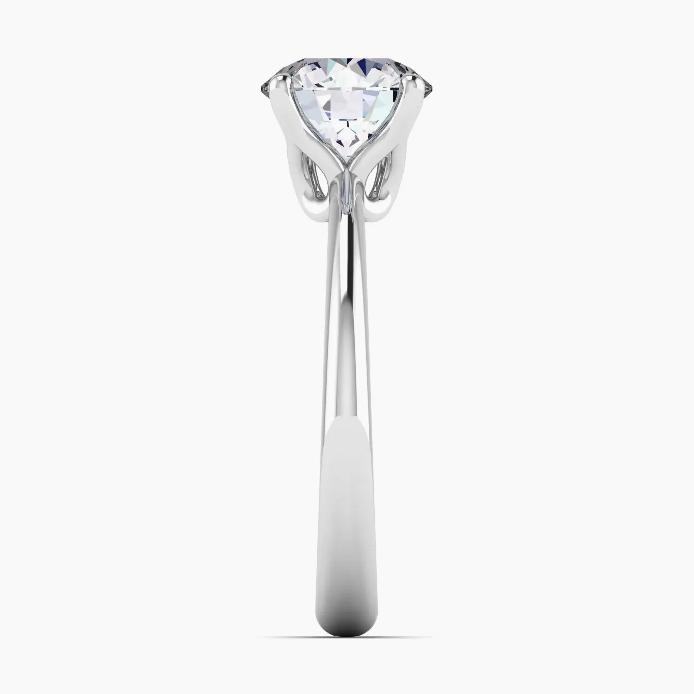 Anello di Fidanzamento Solitario Vega con Diamante Lab Grown Rotondo da 1.74ct 6
