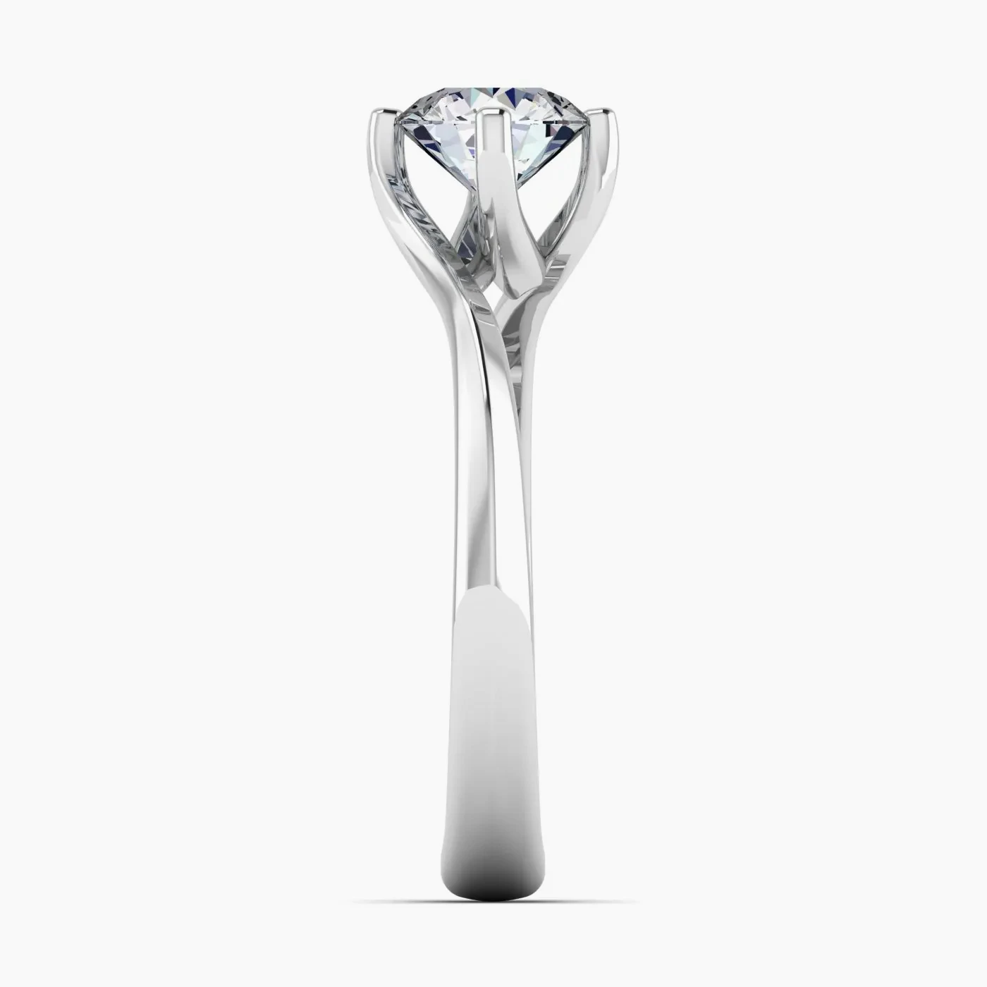 Anello di Fidanzamento Solitario Sole con Diamante Lab Grown Rotondo da 0.73 ct 5