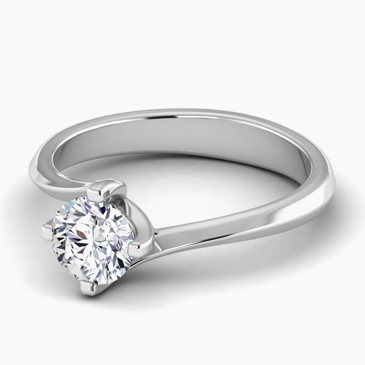 Anello di Fidanzamento Solitario Sole con Diamante Lab Grown Rotondo da 0.73 ct 2