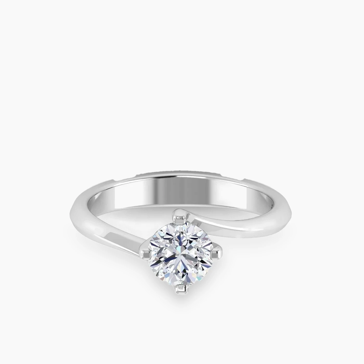 Anello di Fidanzamento Solitario Sole con Diamante Lab Grown Rotondo da 0.73 ct 4
