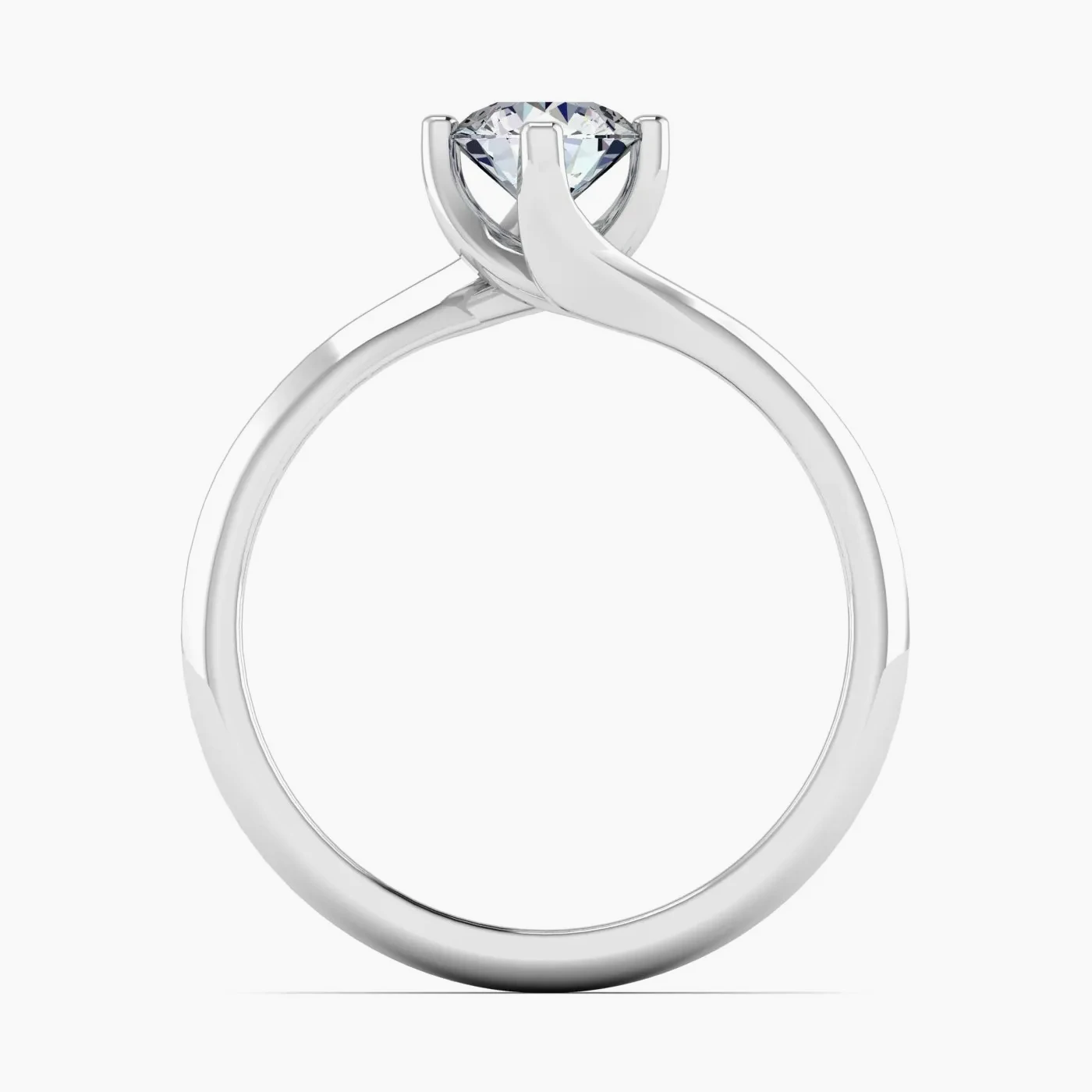 Anello di Fidanzamento Solitario Sole con Diamante Lab Grown Rotondo da 0.54 ct 7