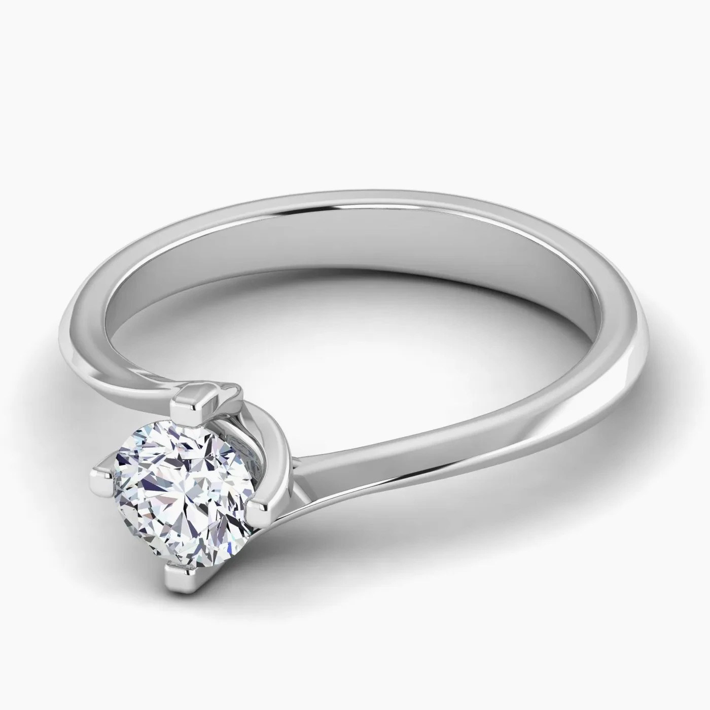 Anello di Fidanzamento Solitario Sole con Diamante Lab Grown Rotondo da 0.54 ct 2