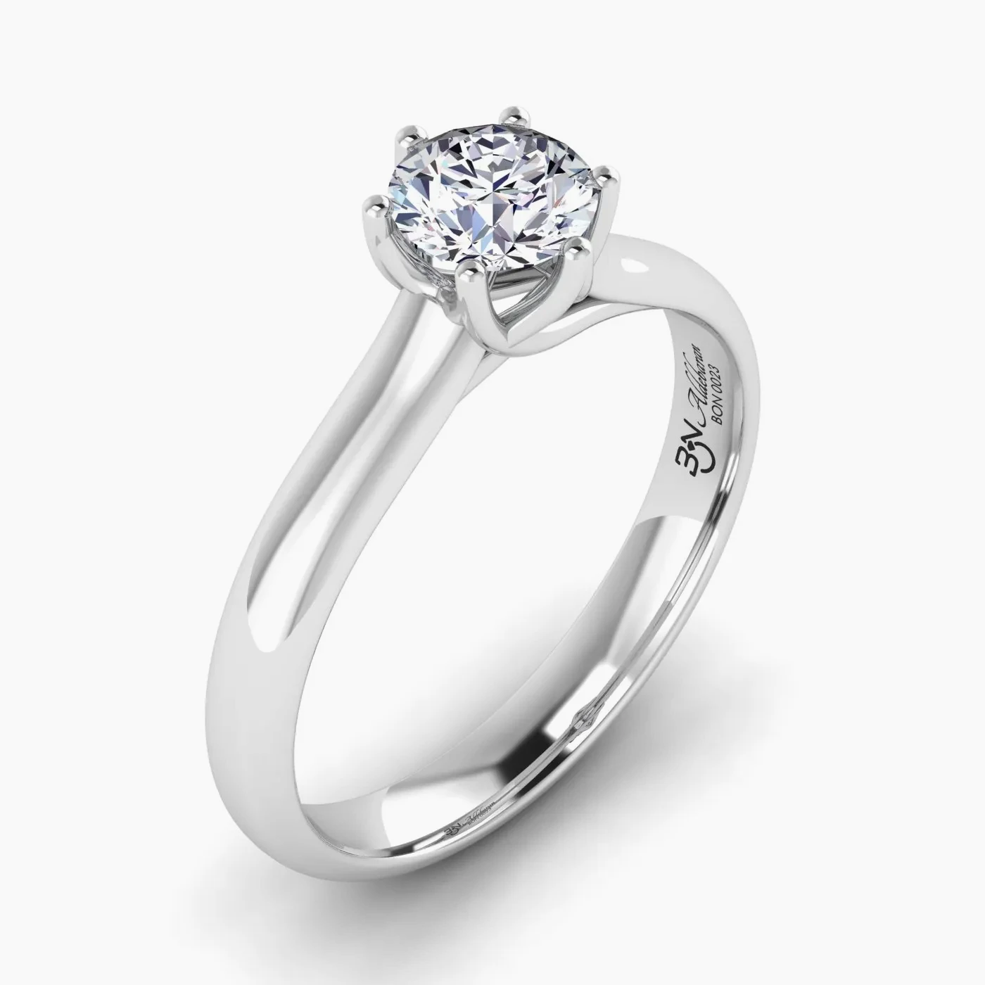 Aldebaran Solitaire Engagement Ring with 0.54 Round Lab Grown Diamonds 3