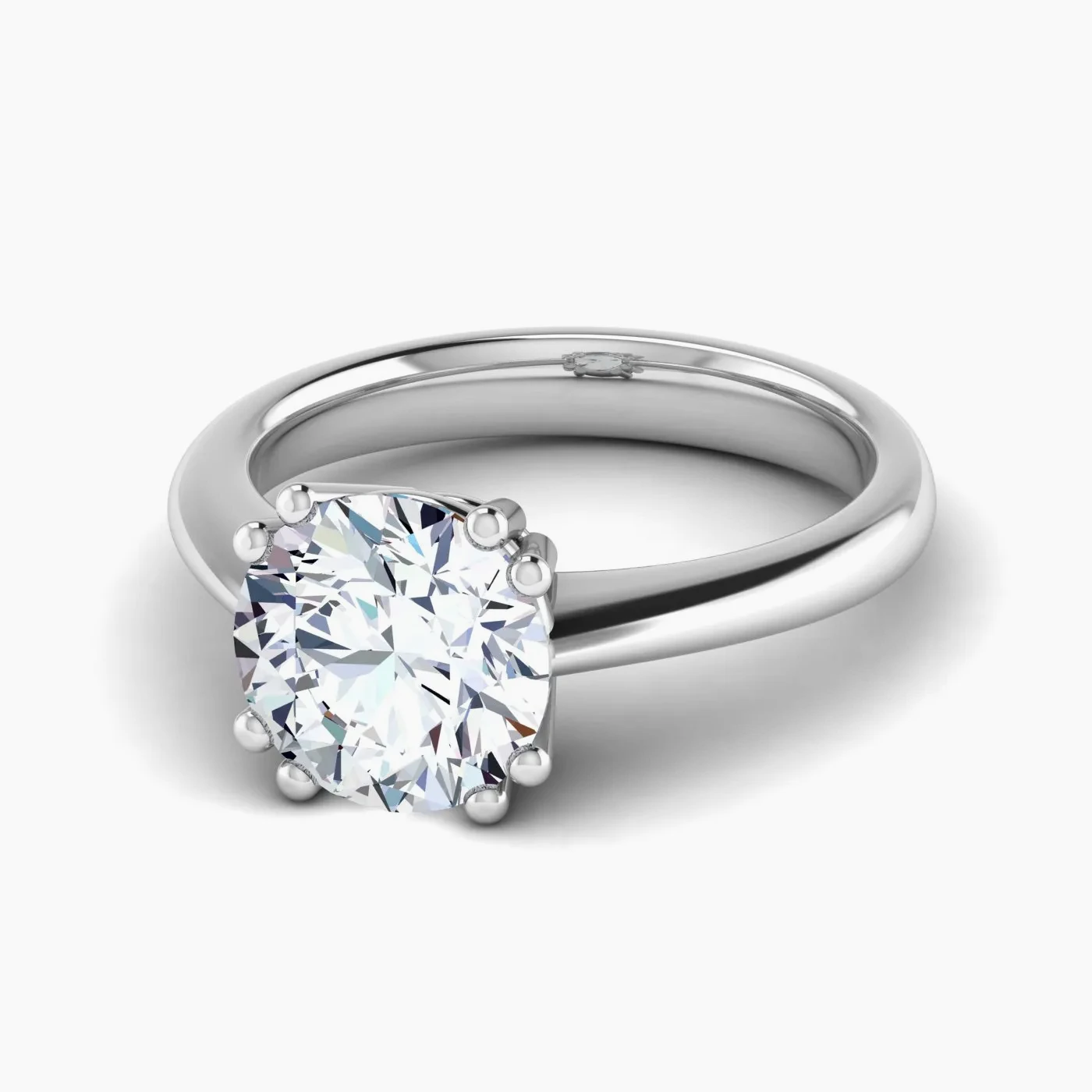 Anello di Fidanzamento Solitario Nunki con Diamante Lab Grown Rotondo da 3,01 Ct 2