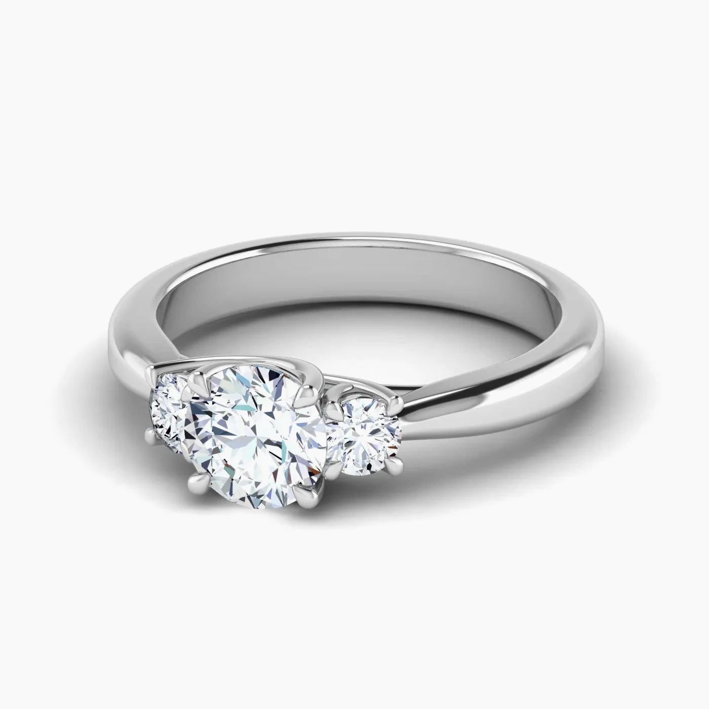 Anello di Fidanzamento Trilogy Harmonia con Diamanti Lab Grown Rotondo da 1.07 ct 2
