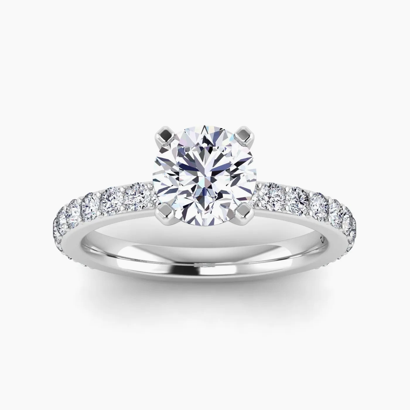 Lyra Anello di Fidanzamento Pavé Scintillante con Diamanti Lab Grown 5