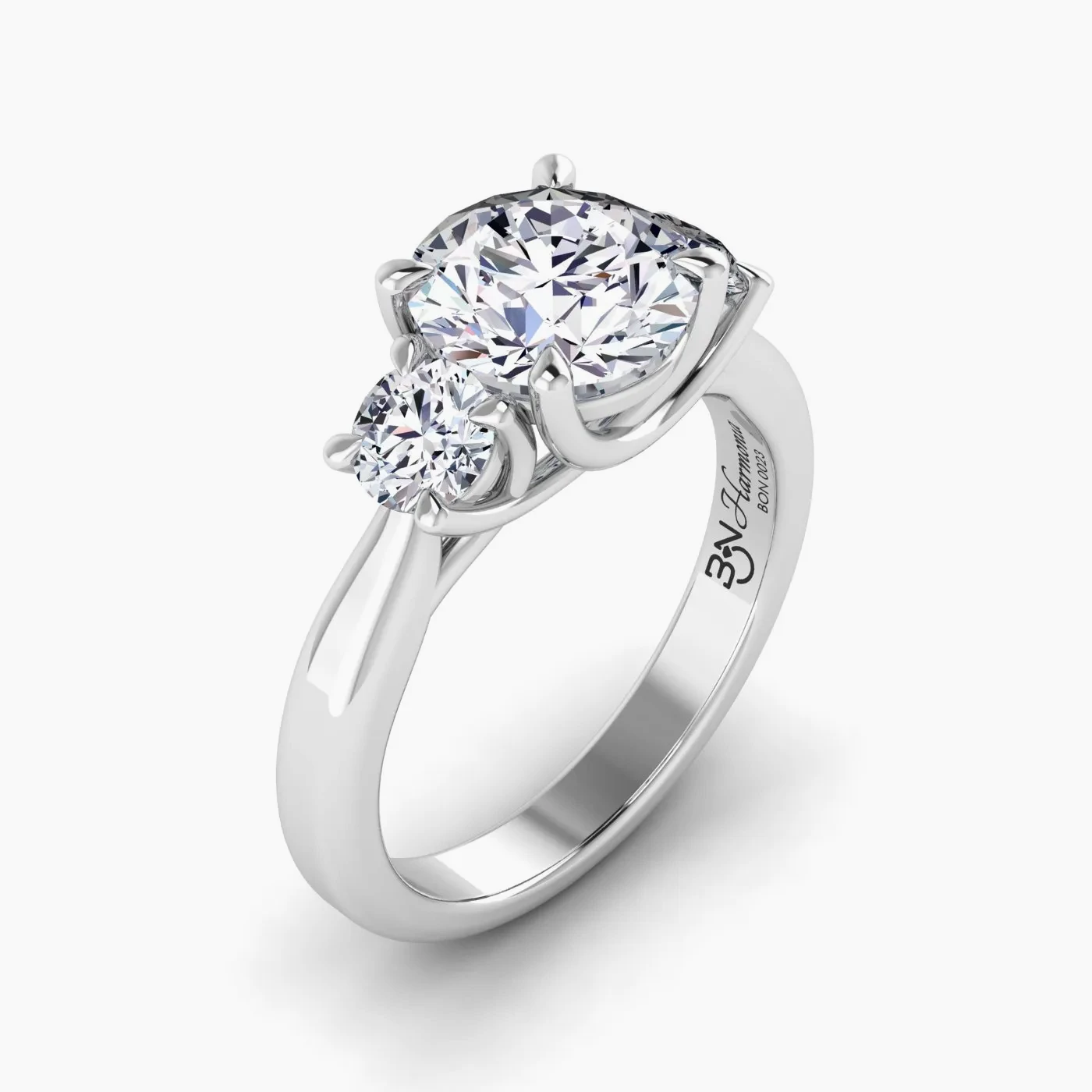 Harmonia Trilogy with 2.05 Ct Round Certified Lab Grown Diamond 3