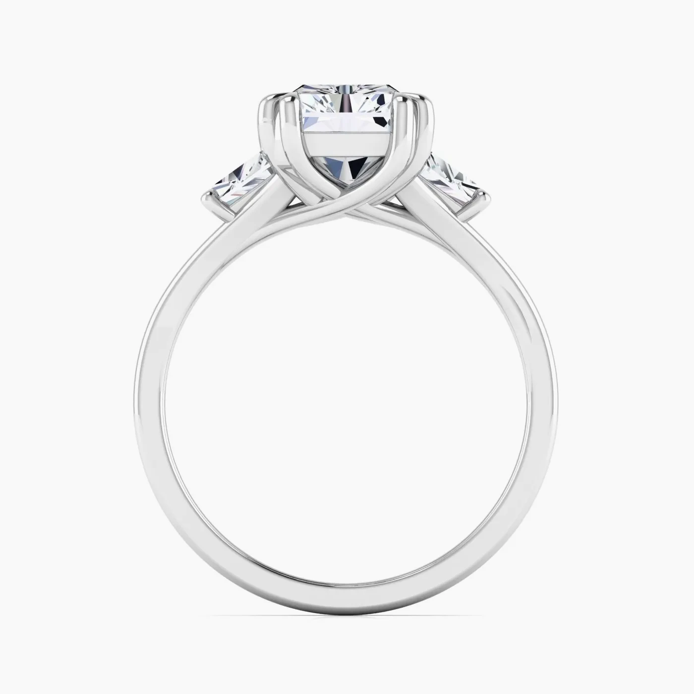 Anello di Fidanzamento Trilogy Avior con Diamanti Lab Grown Radiant da 2.85 ct 5