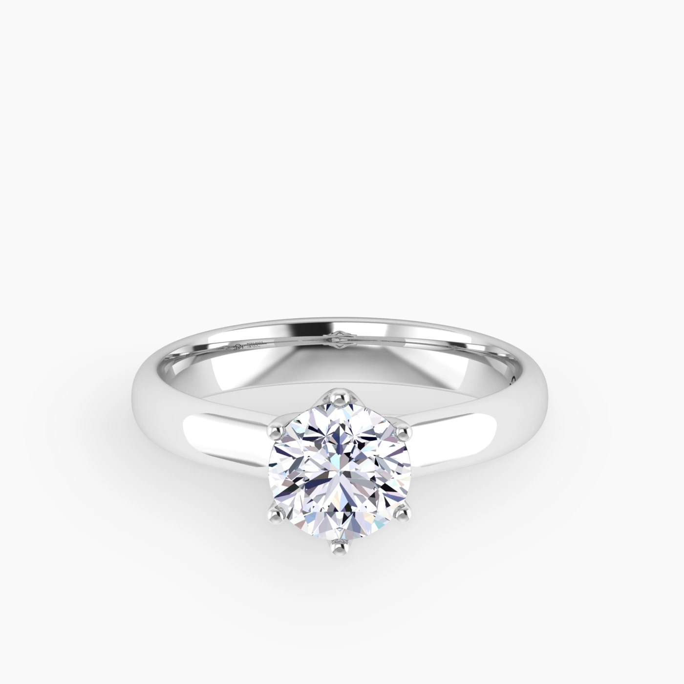 Aldebaran Solitaire Engagement Ring with 1.08 Round Lab Grown Diamonds 6
