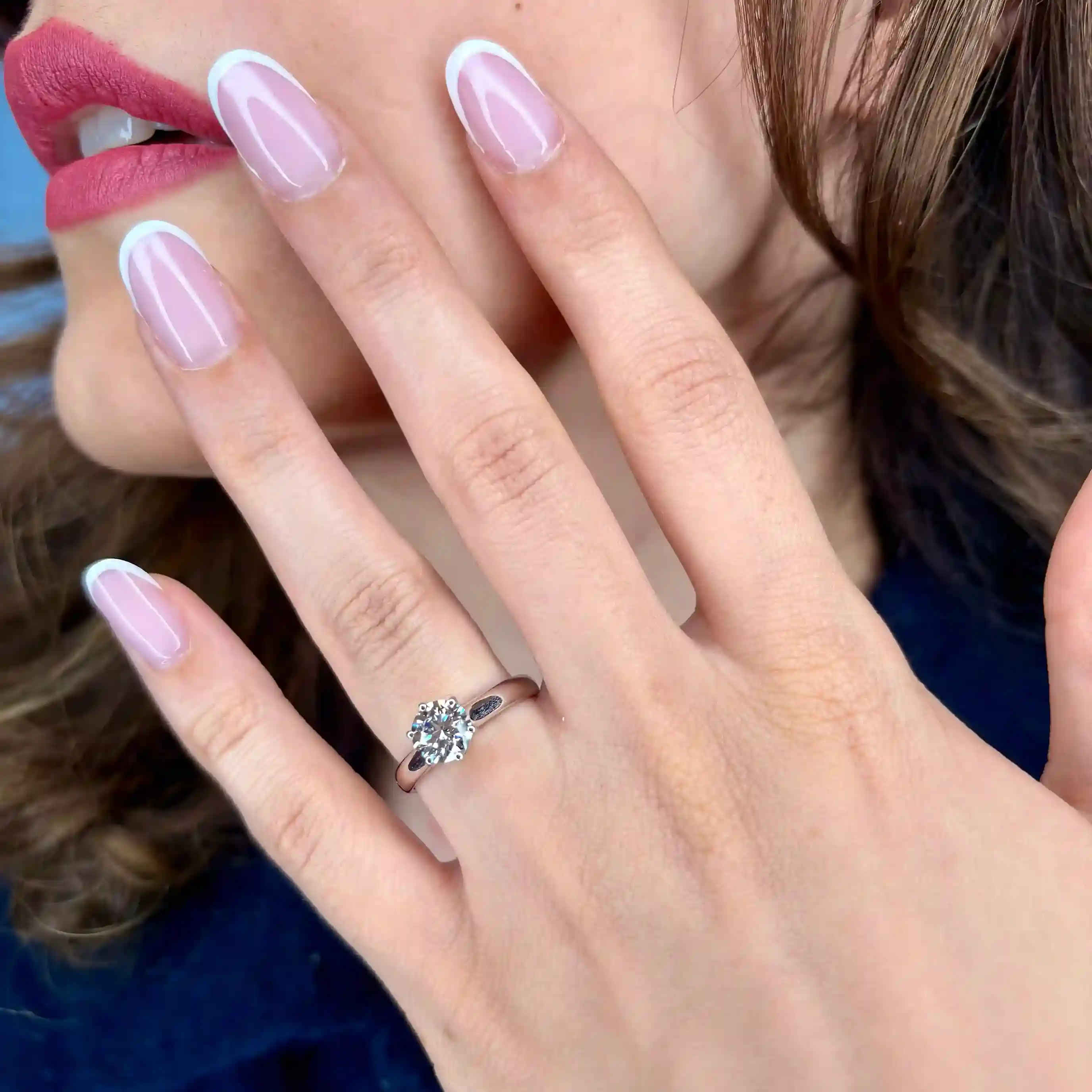Aldebaran Solitaire Engagement Ring with 1.08 Round Lab Grown Diamonds 5