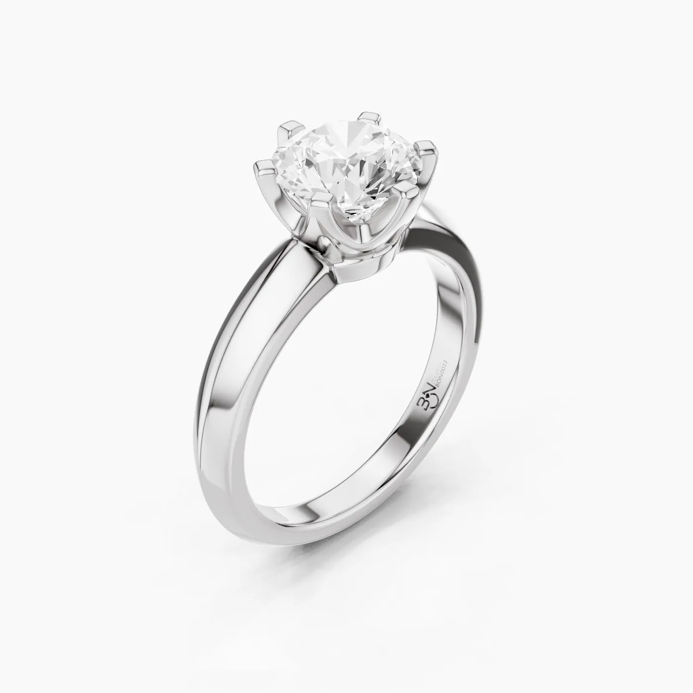 Taygeta Six-Prong Solitaire Engagement Ring 2